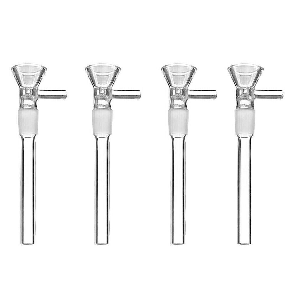 5PCS 4.5″ One Piece Downstem & 14mm Bowl for Smoking Bong Water Pipe Hookah US