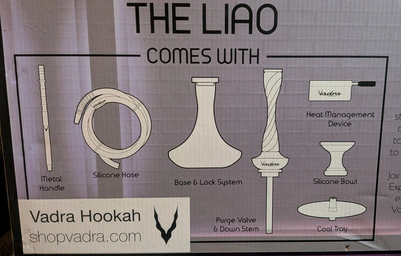 23″ Hookah Set – LIAO by Vadra Hookah Complete 1 Hose Set Open Box New Rainbow