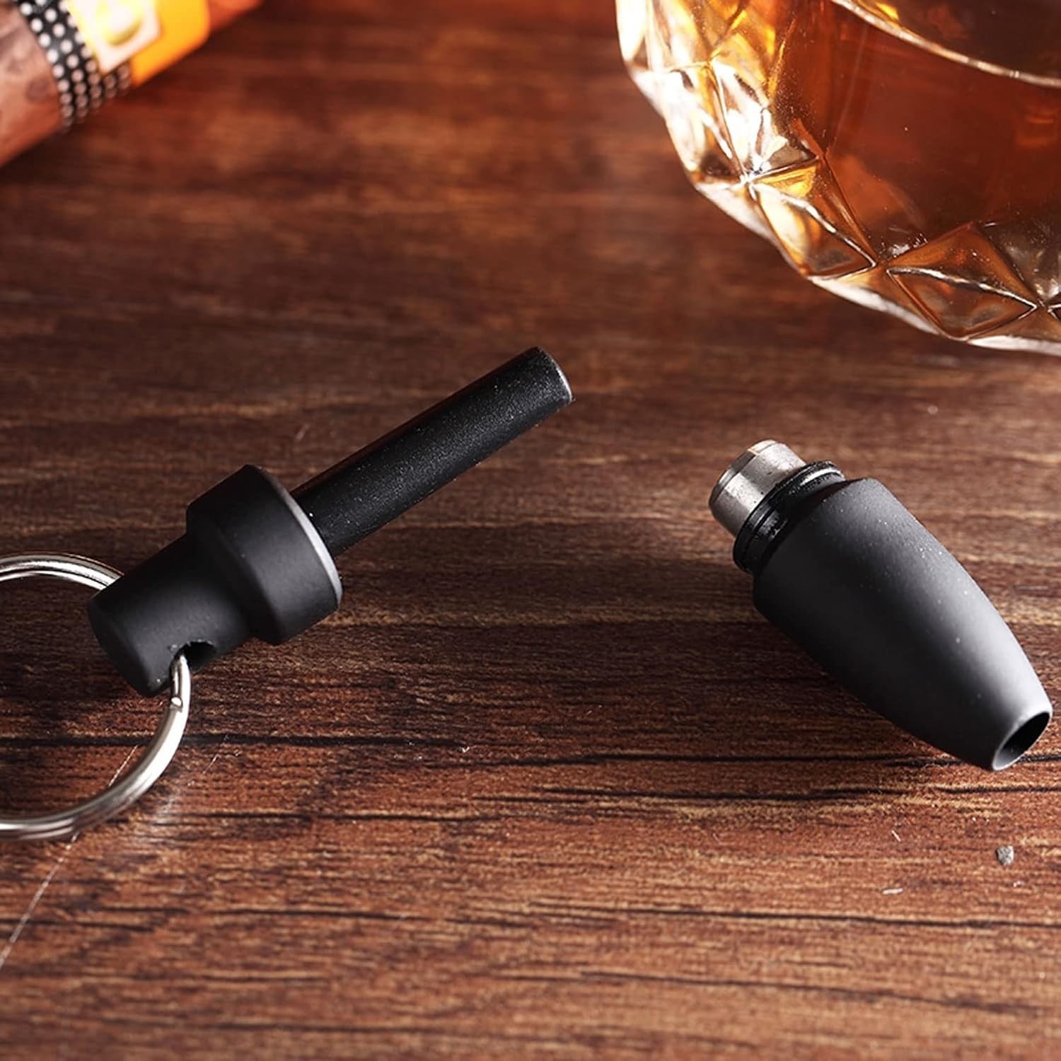 Ultimate Cigar Cutter Set: Guillotine & V-Cut Options with Keychain Inclusion