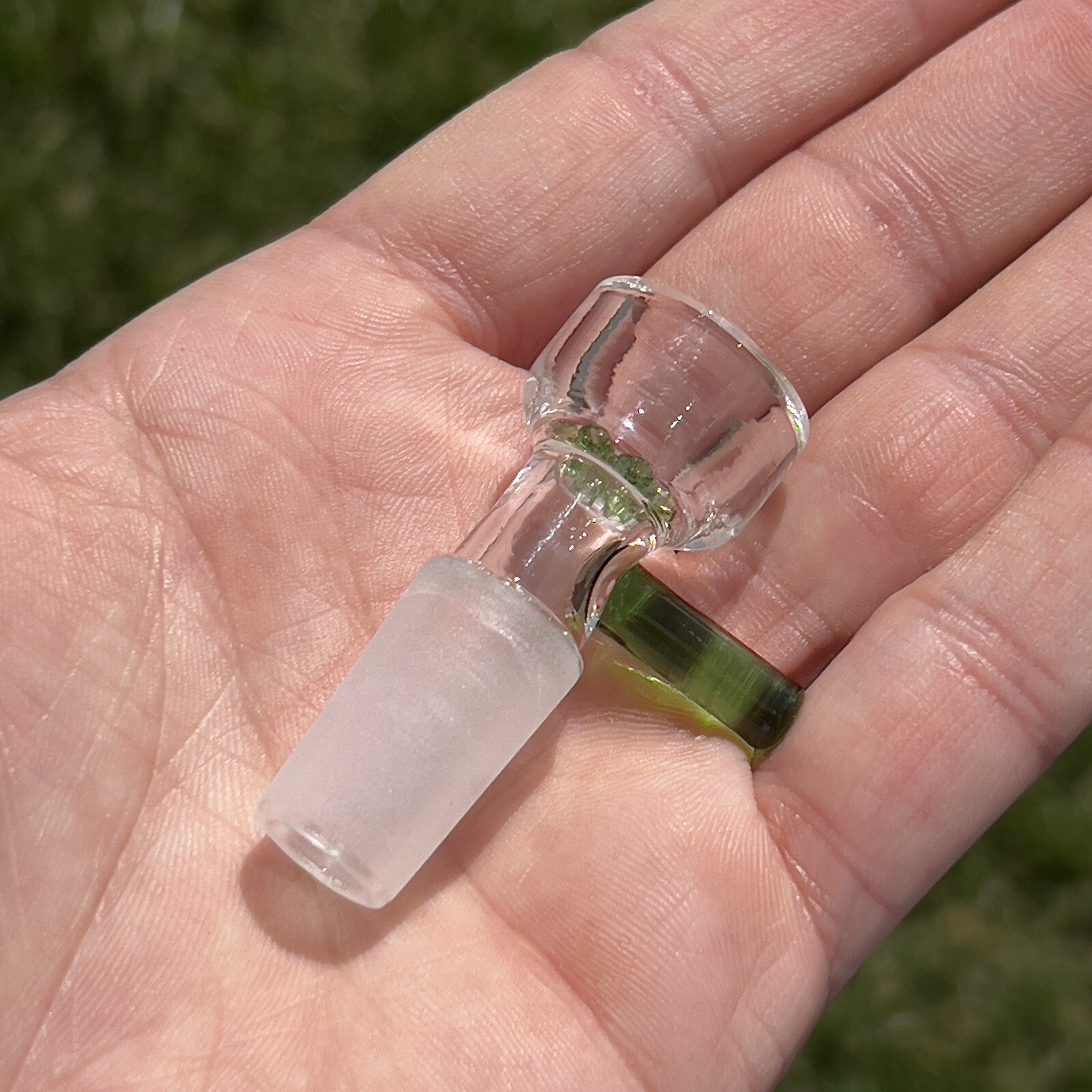 14mm Glass Bong Bowl With Built In Screen Water Pipe Replacement Slide Piece