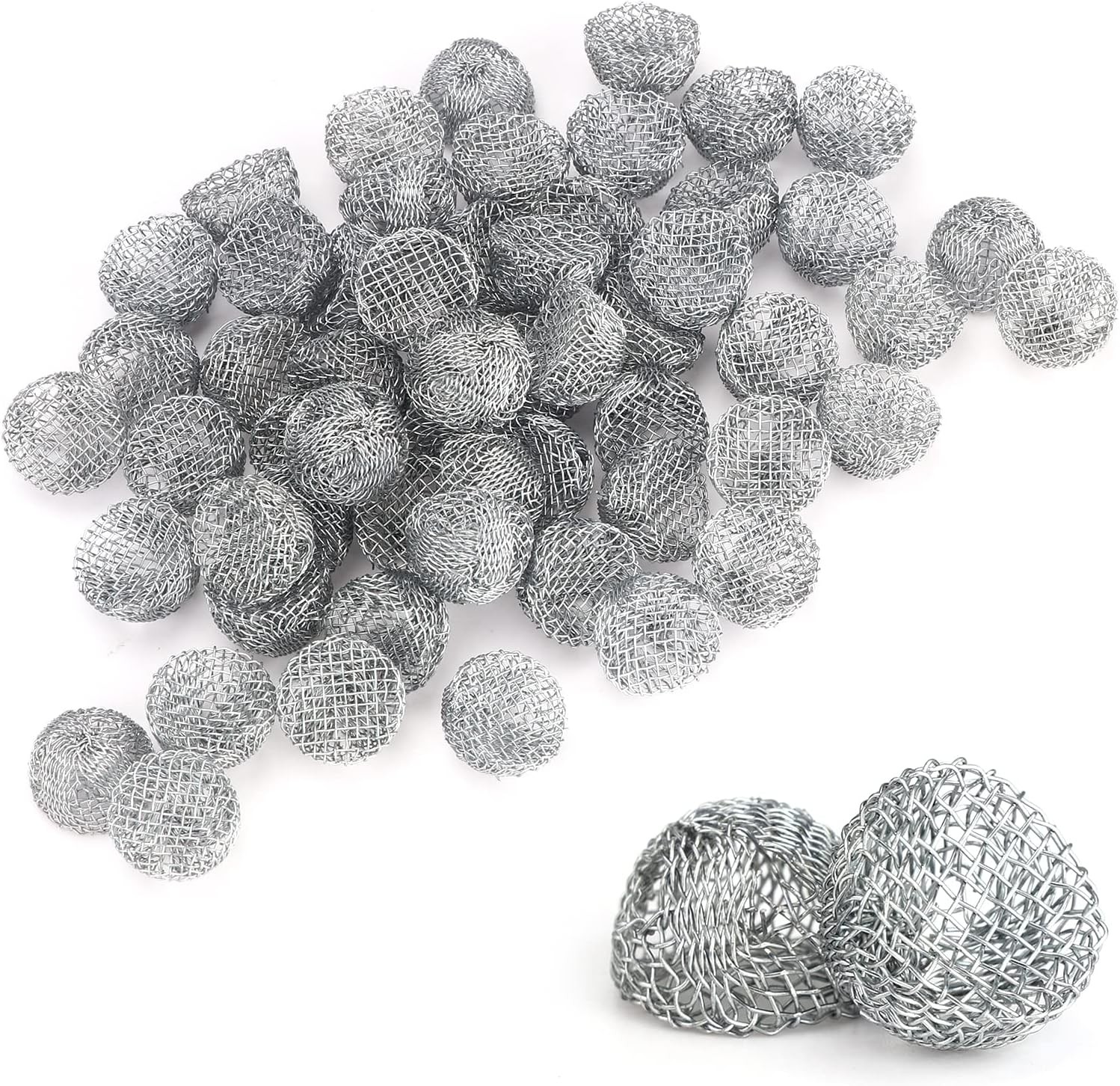 Scotte Screens Pipe Filters Steel Screen Balls (100 Pack) 100 pack, Silver
