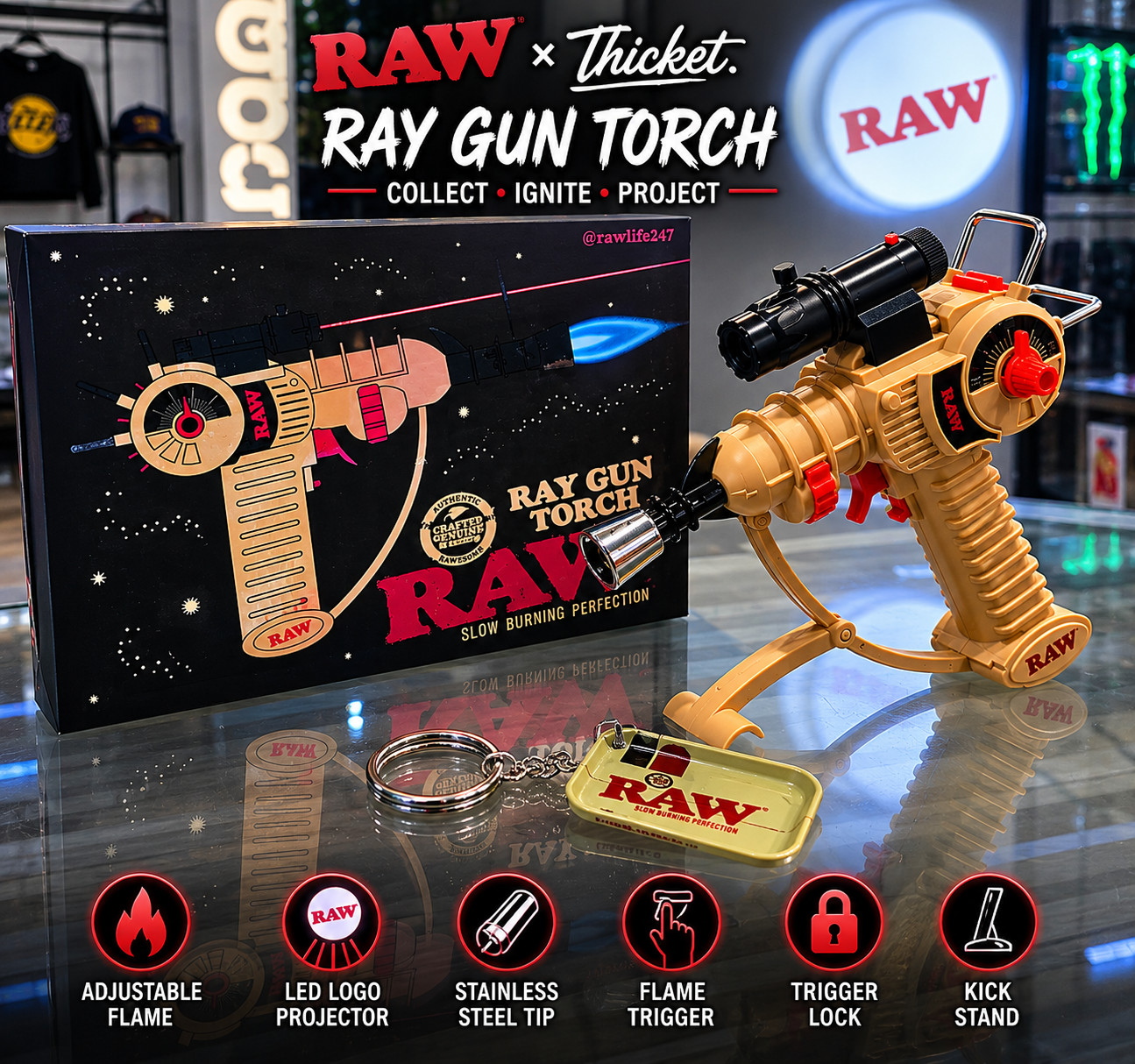 RAW x Thicket Ray Gun Torch – Limited Edition Collectible Torch
