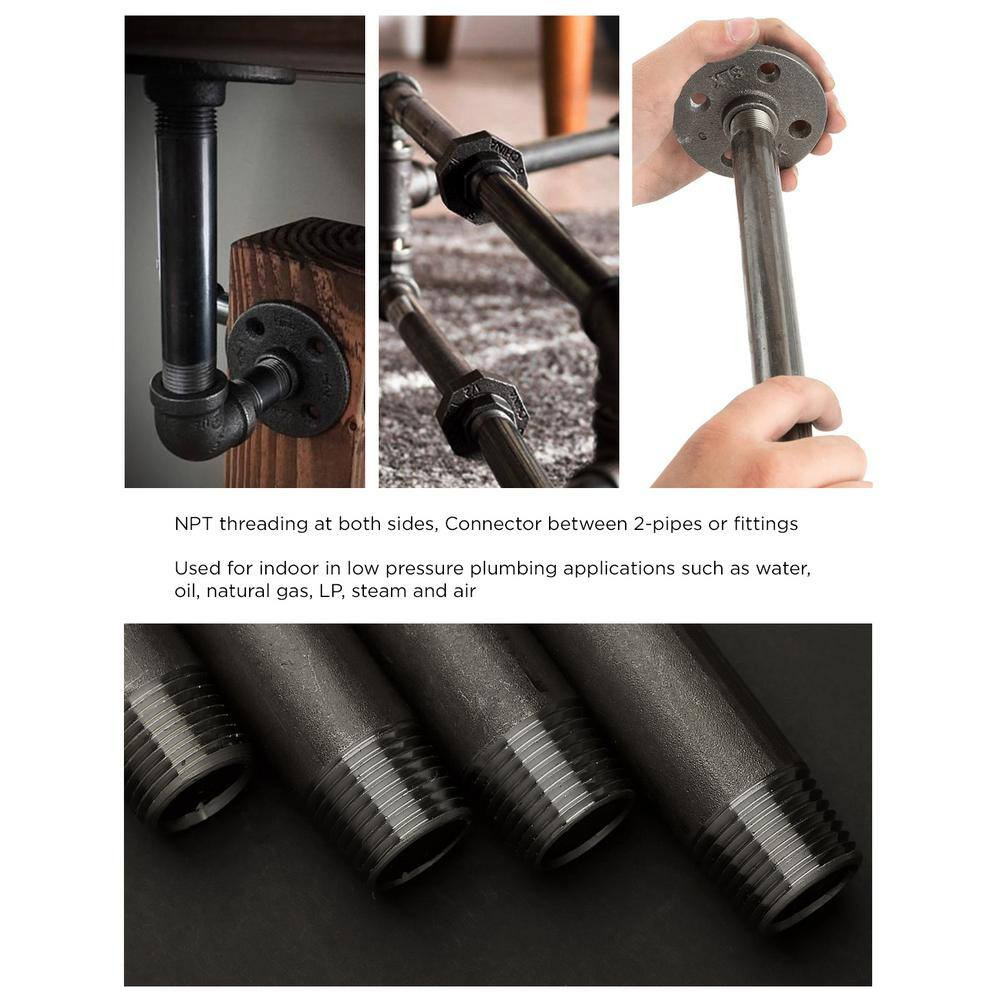 3/8 In. X 30 In. Black Steel Pipe