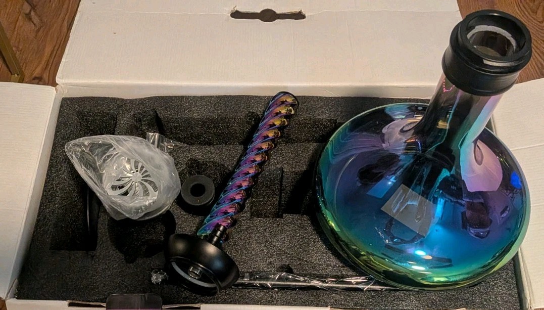 23″ Hookah Set – LIAO by Vadra Hookah Complete 1 Hose Set Open Box New Rainbow