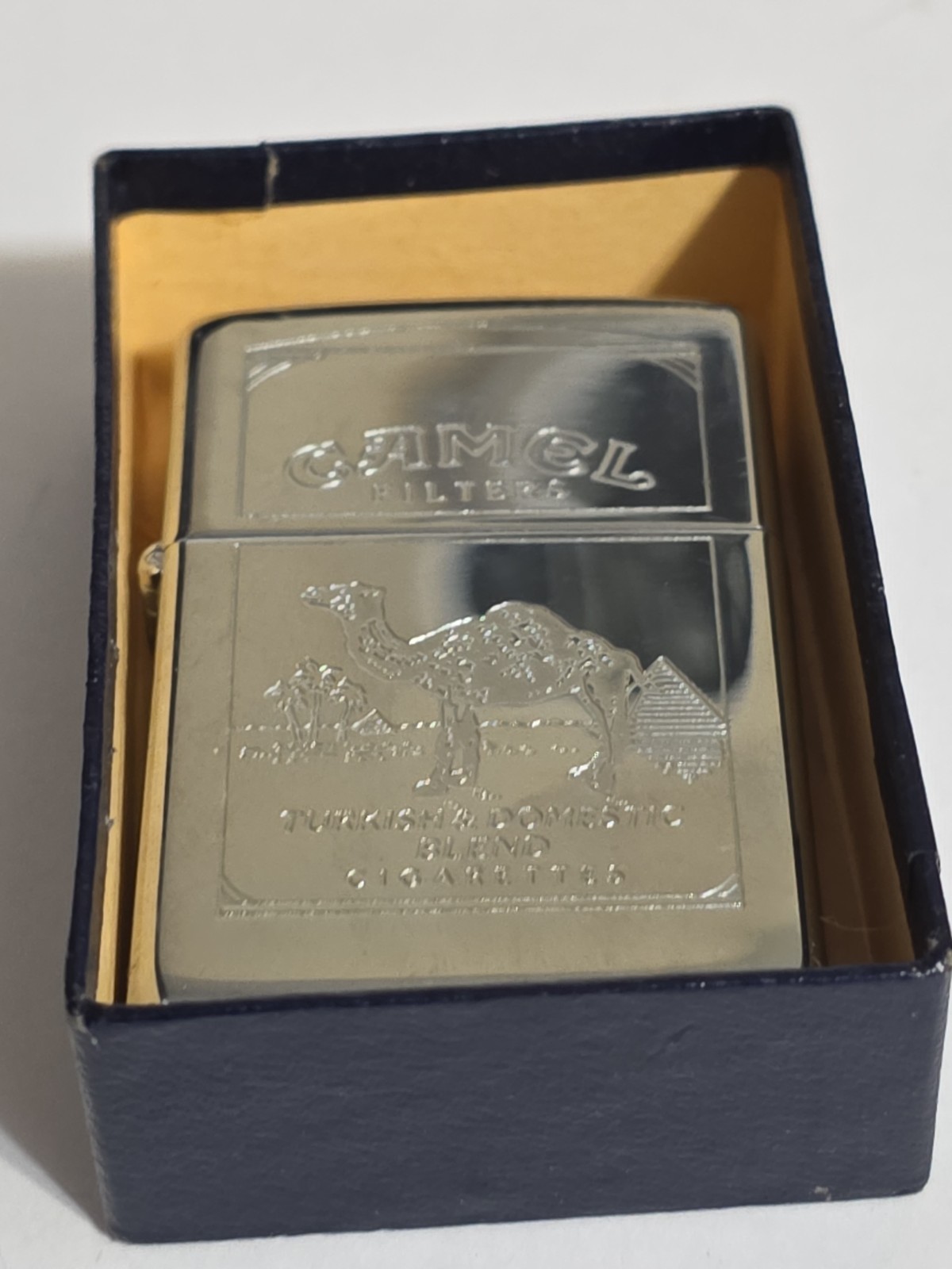 CAMEL FILTERS TURKISH & DOMESTIC BLEND CIGARETTES CHROME ZIPPO LIGHTER