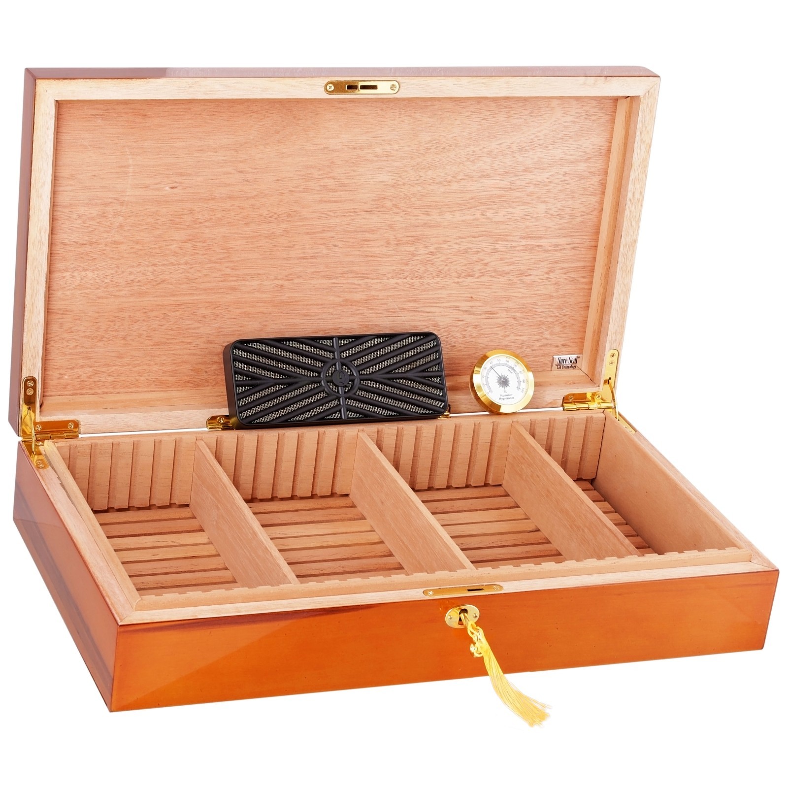 Humidor Supreme – Dorado Cigar Humidor – Applewood Finish – Brand New In Box