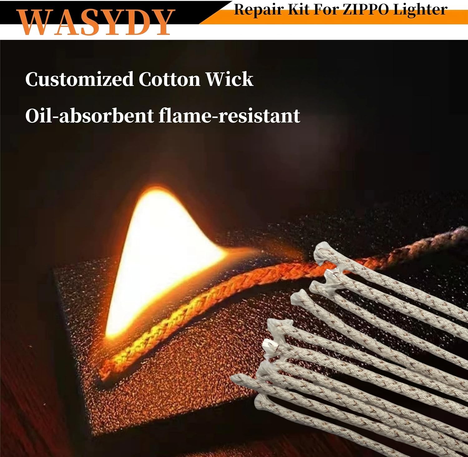 Lighter Repair Kit for Zippo Flint Wick Spring Wheel Cotton Felt Pad Set Parts