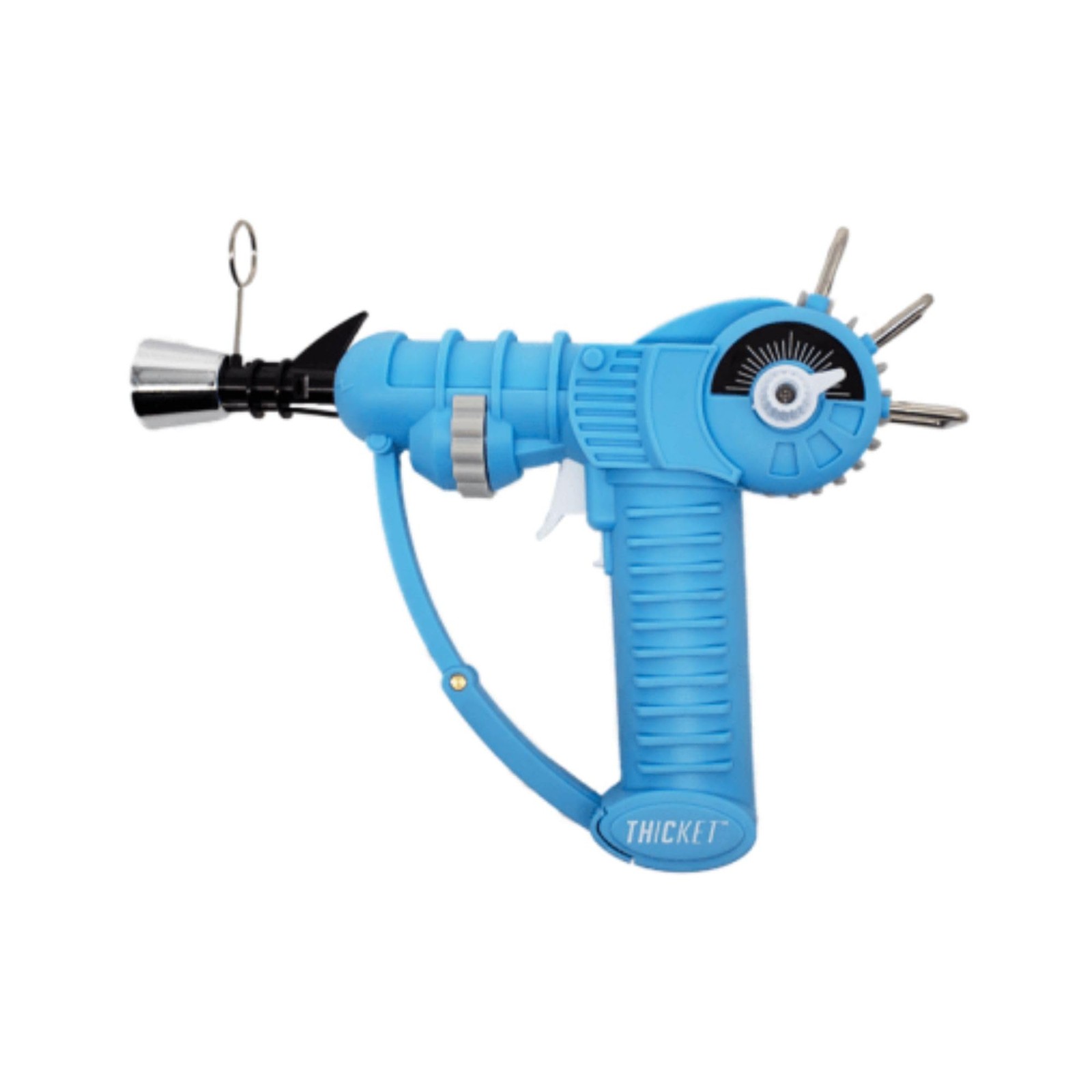 Raygun Torch Light Blue Refillable Butane Lighter Adjustable Flame Safety Lock