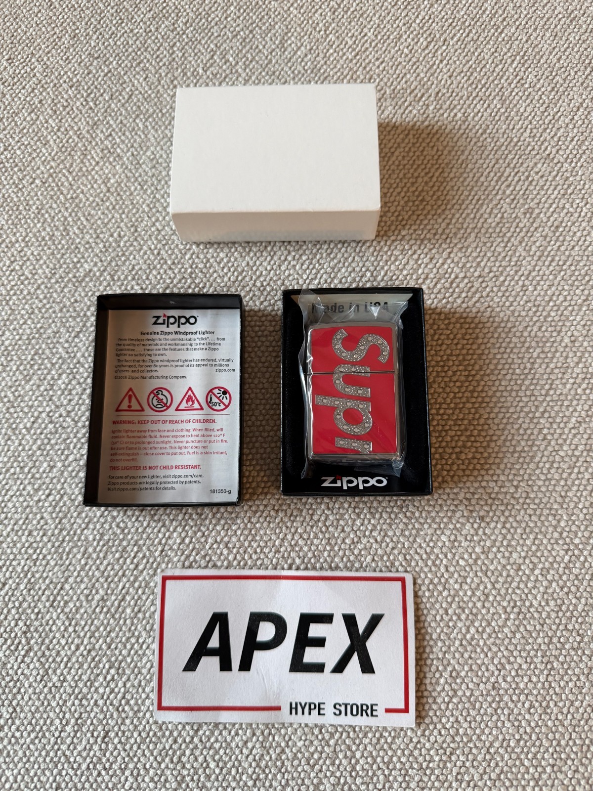 Supreme Swarovski Zippo – FW20