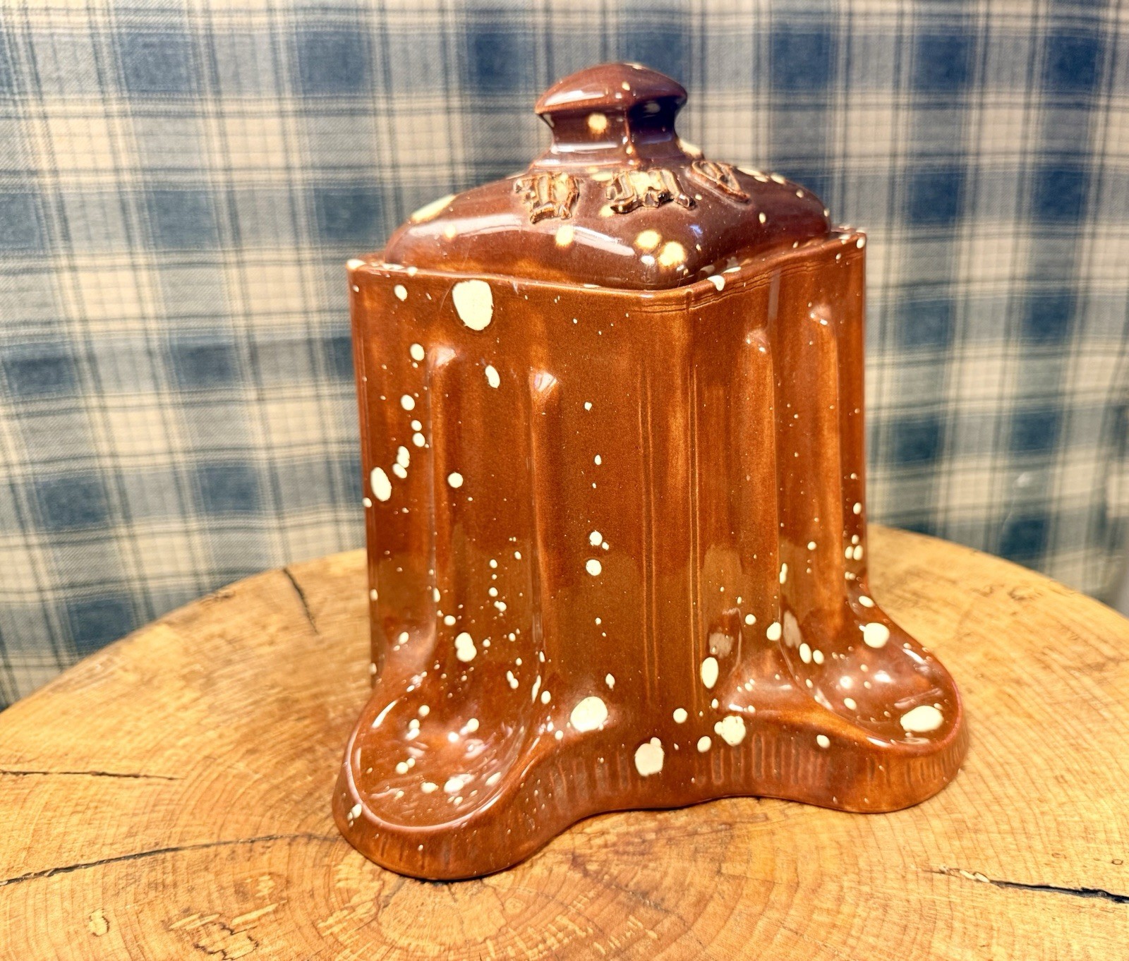 1960’s Ceramic Four Pipe Stand & Tobacco Jar Singed – Cunningham – H.M.C