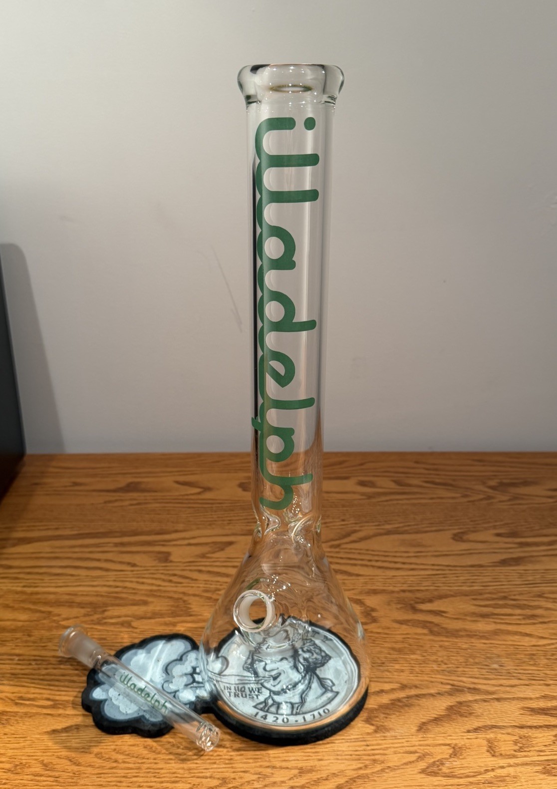 OG Illadelph Beaker & Flathead Downstem – 2004 Copyright Label