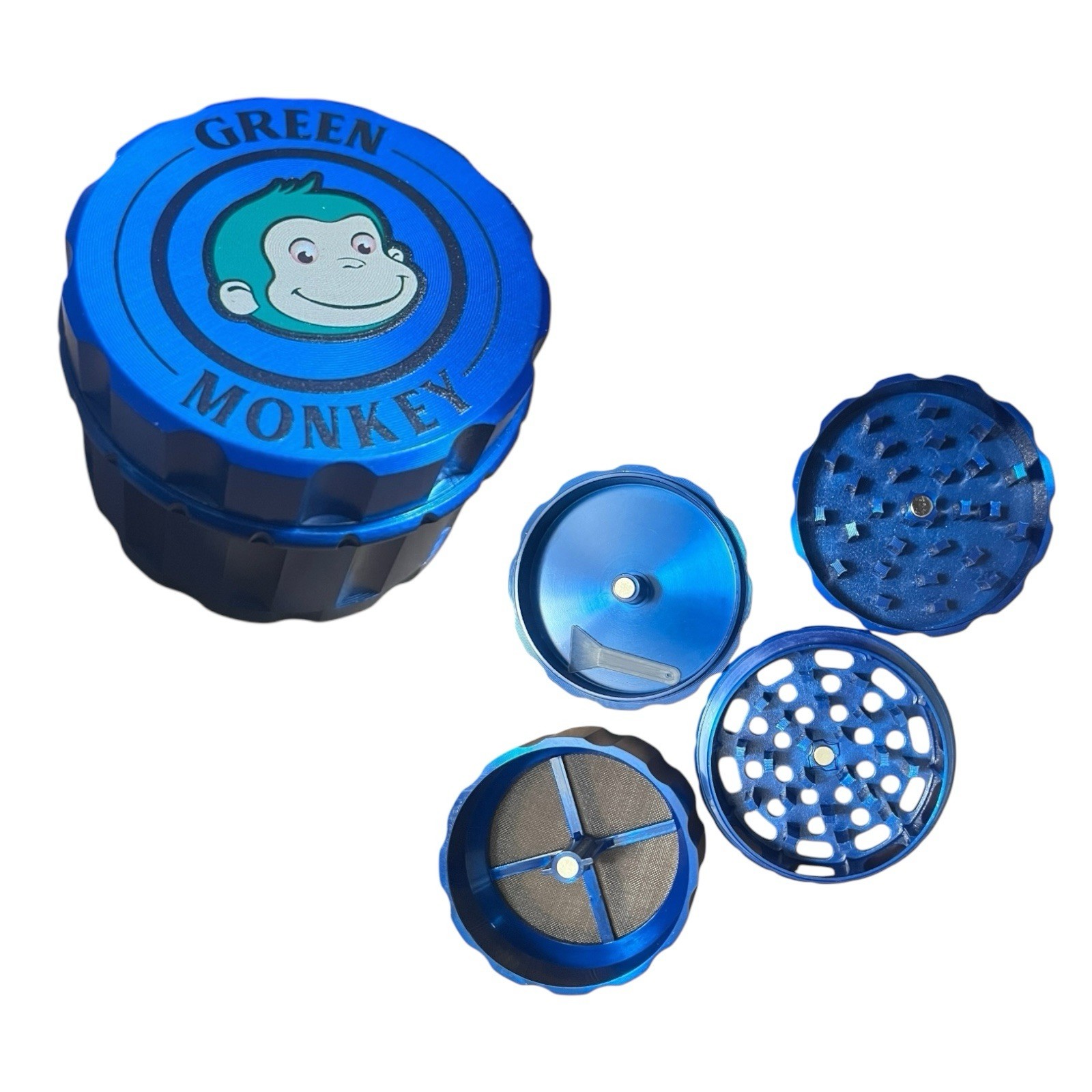63mm Magnetic 4-Piece Zinc Grinder for Herbs, Spices & Seasonings