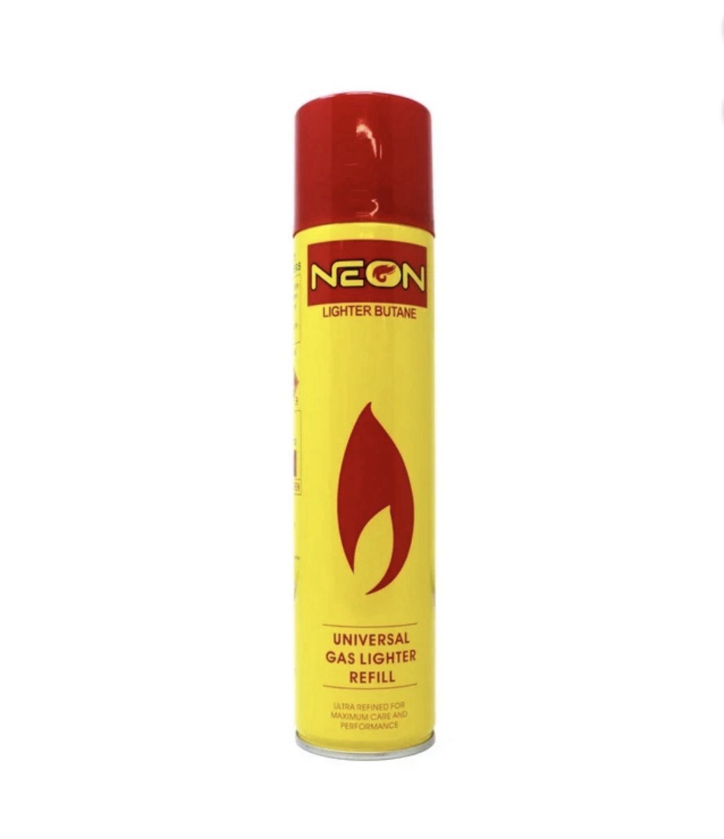 4 Pack Neon Lighter Gas Refill Butane Universal Fluid Fuel Ultra Refined