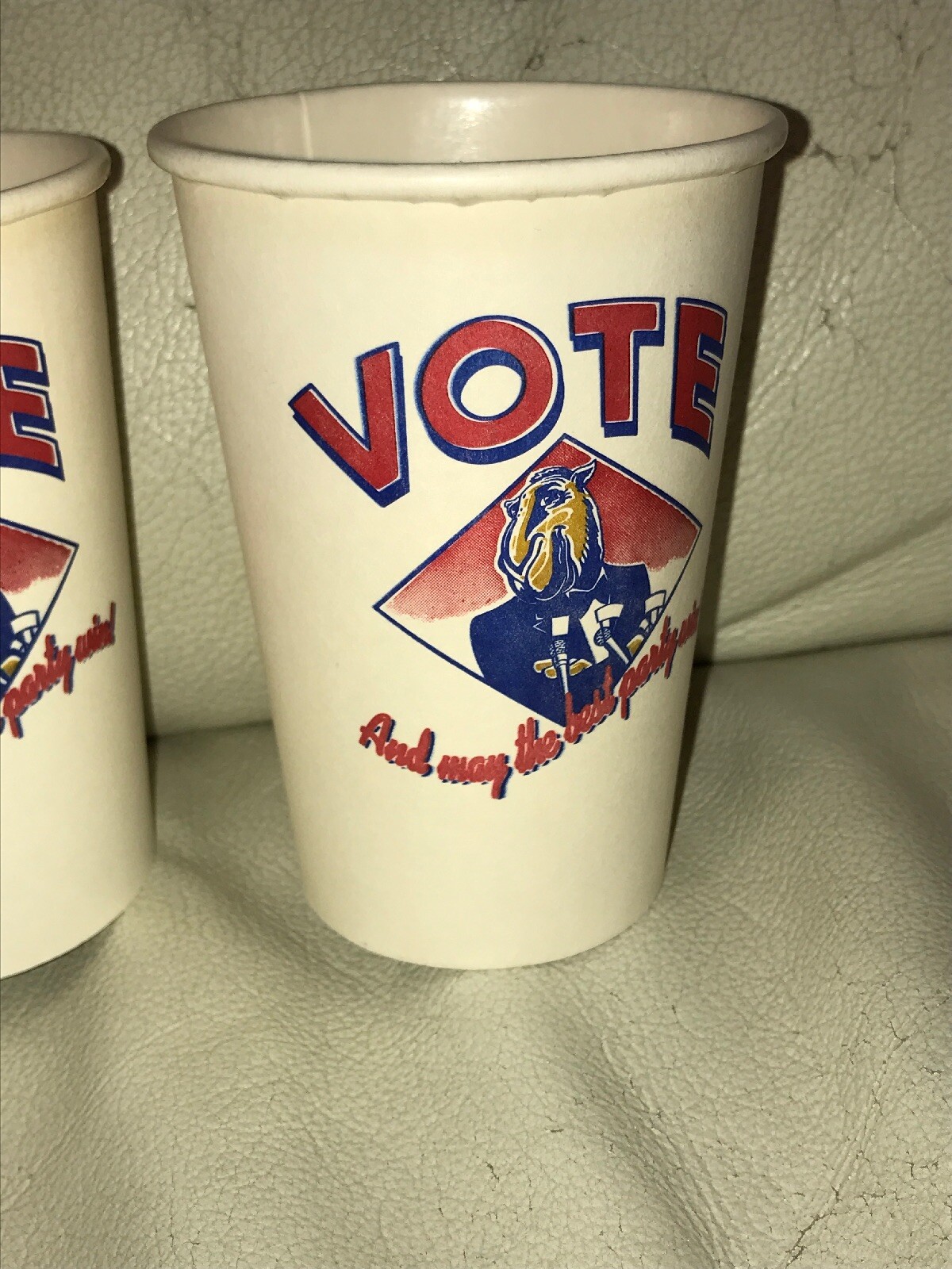 4 VINTAGE CAMEL CIGARETTES COFFEE PAPER SOLO CUP LOT VOTE FOR JOE CAMEL UNUSED