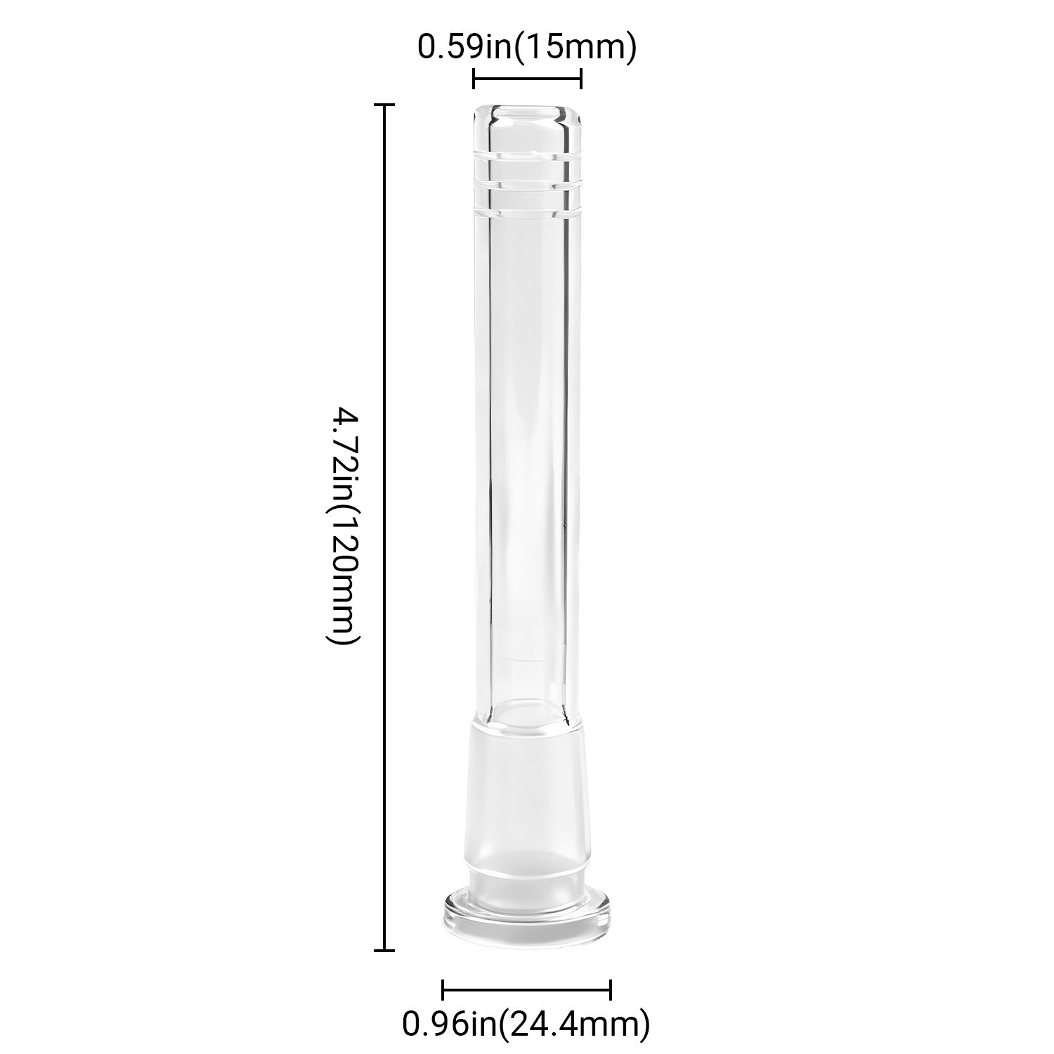 3Pack 4″ (insert 2.8”) Downstem +2Pack 14mm Male Round Bowl-U.S. Shipping