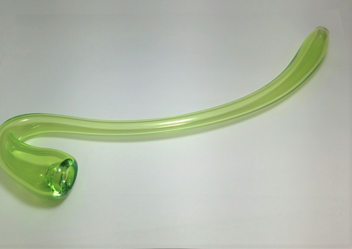 Glass Tobacco Smoking Pipe – Lime Green Gandalf – Made in Colorado, USA