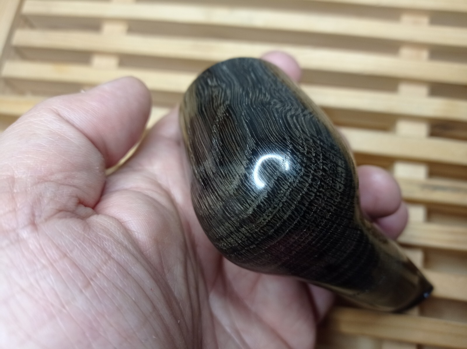 pipe Moretti Stubby Chubby natural Morta Smooth handmade stem acrylic 36 oz.2,6