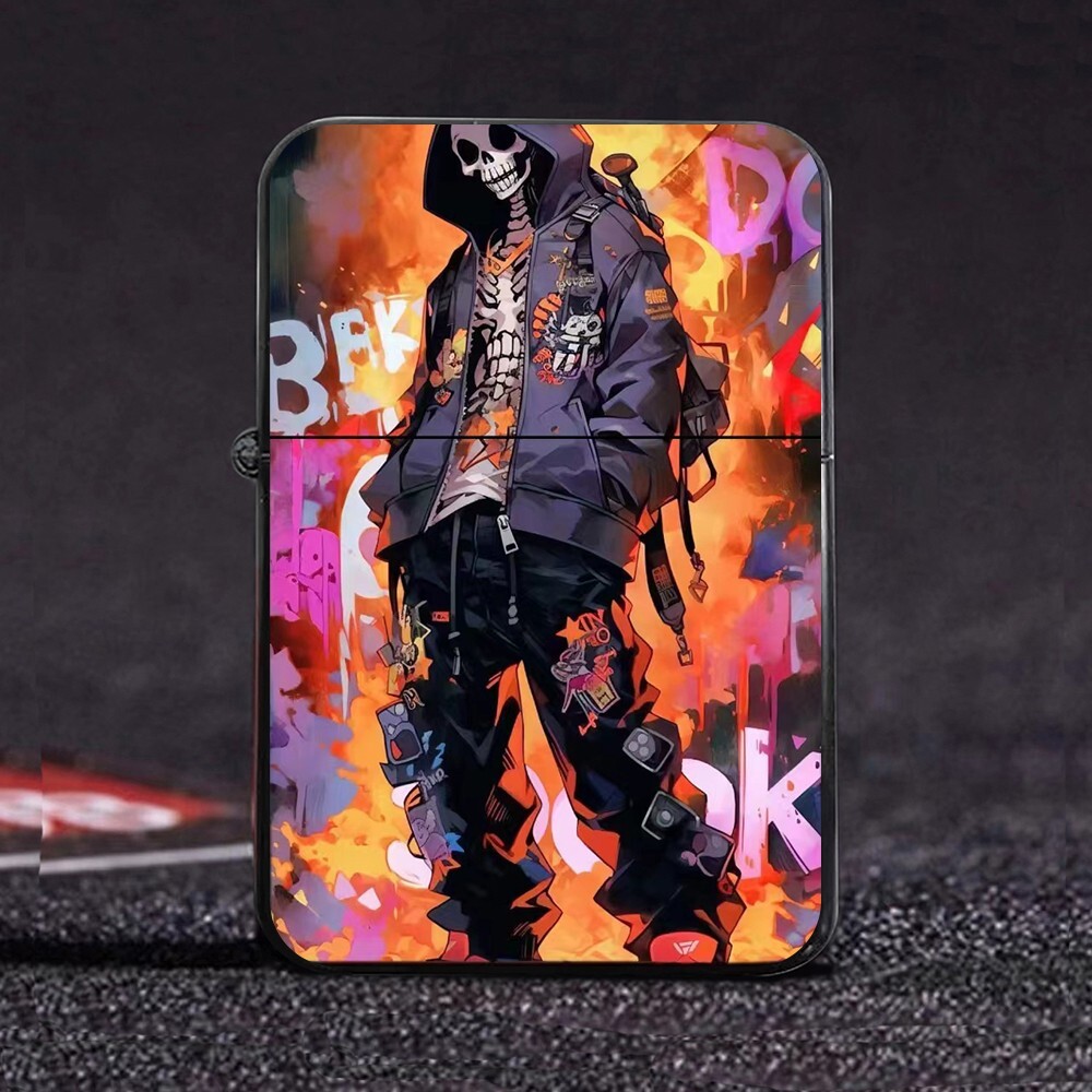 Windproof Novelty Lighter One Piece Anime Printed Art Design Collectable Gift