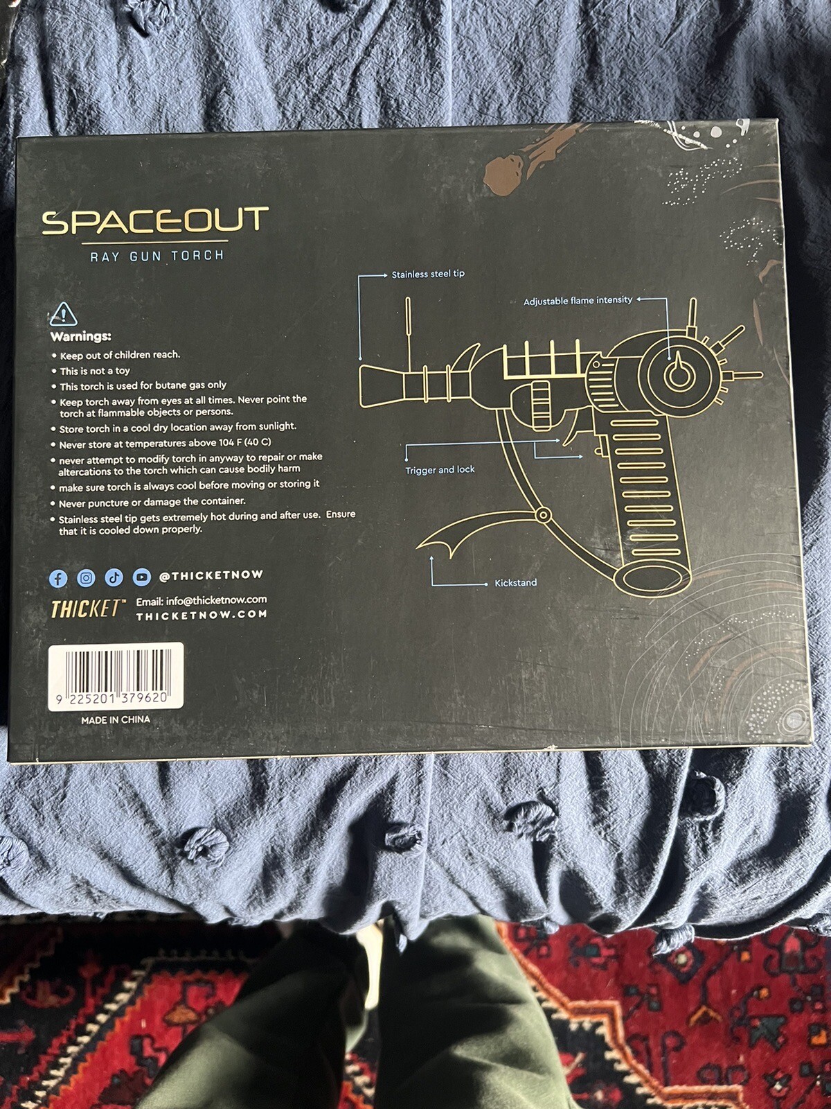 Spaceout Raygun Torch – Yellow/Glow In The Dark