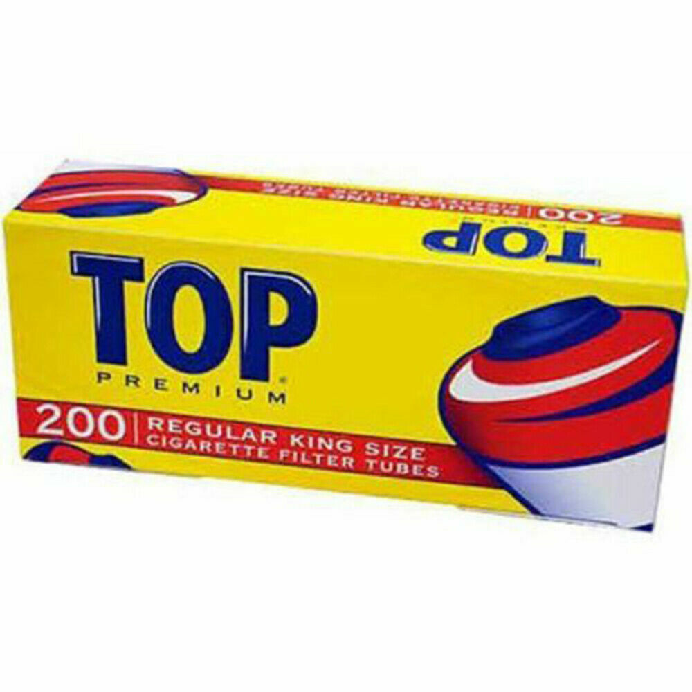 Top Premium Filtered Cigarette Tubes Tobacco – Regular King Size 200 Count