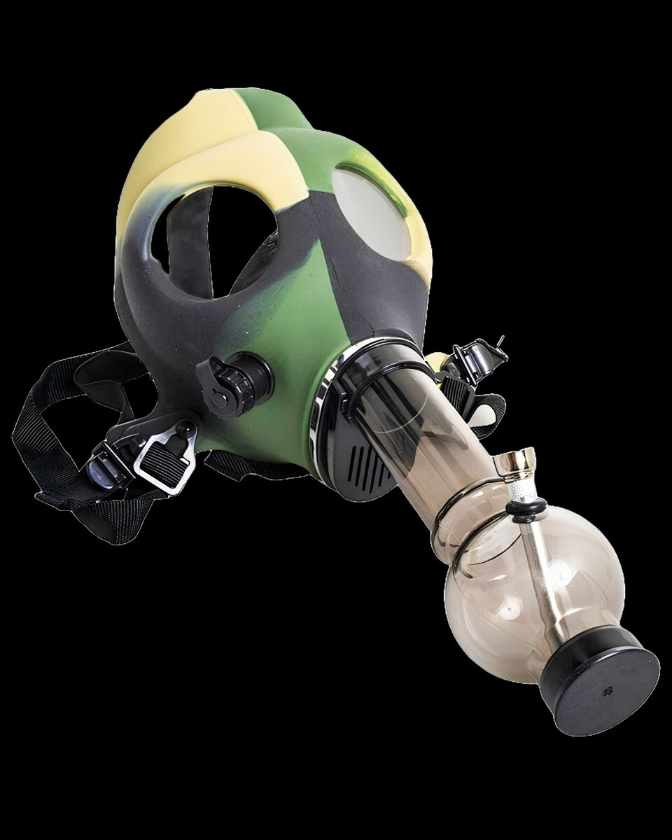 Gas Mask Bong SILICONE Bongs Acrylic Water Pipe COOL Bongs CHEAP Bongs *USA*