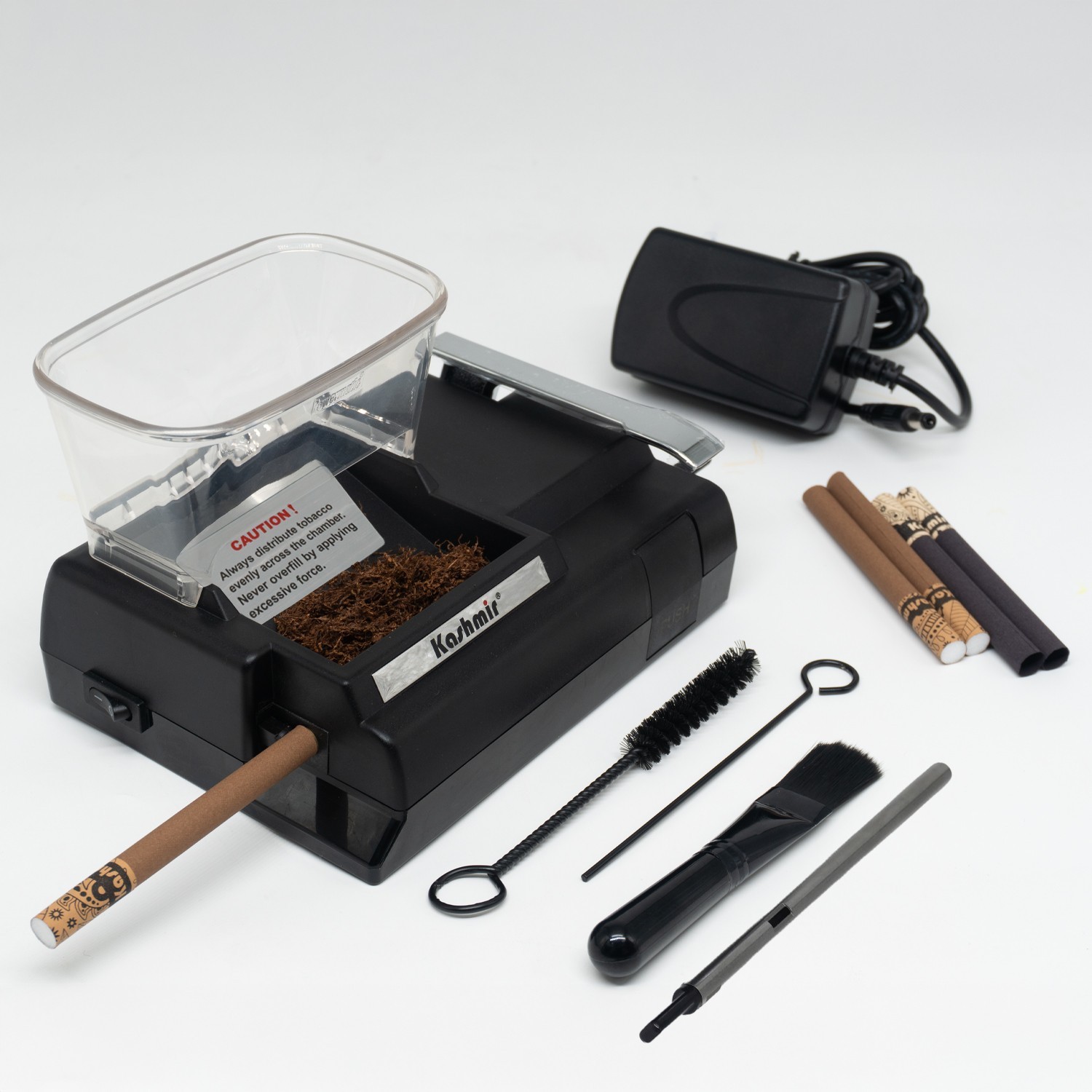 Electric Cigarette Injector Machine with King Size Tubes Kit USA