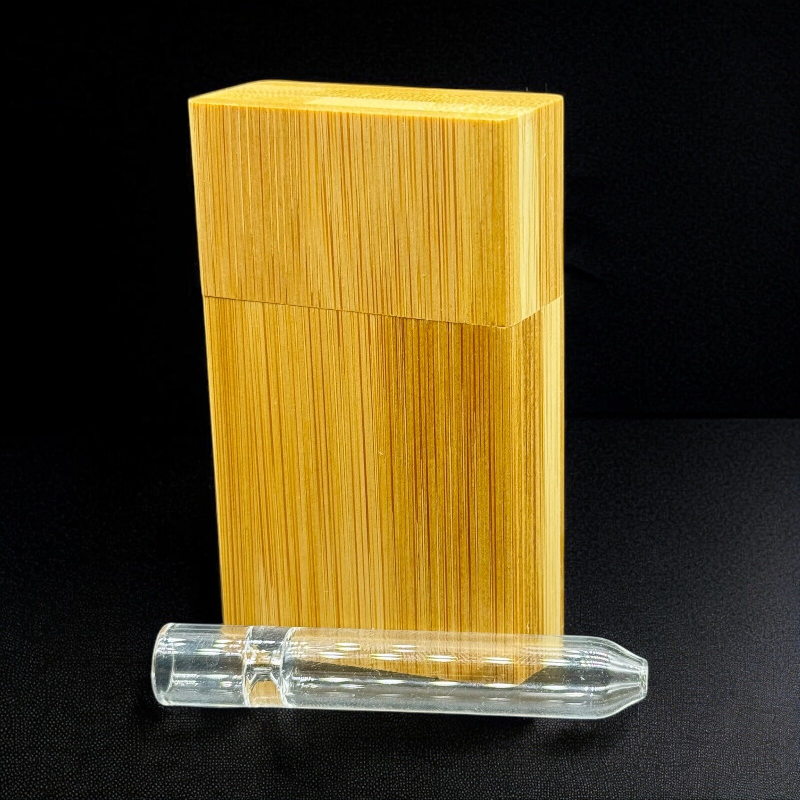 Magnetic Wooden Dugout 3.5″ With Glass One Hitter Bats