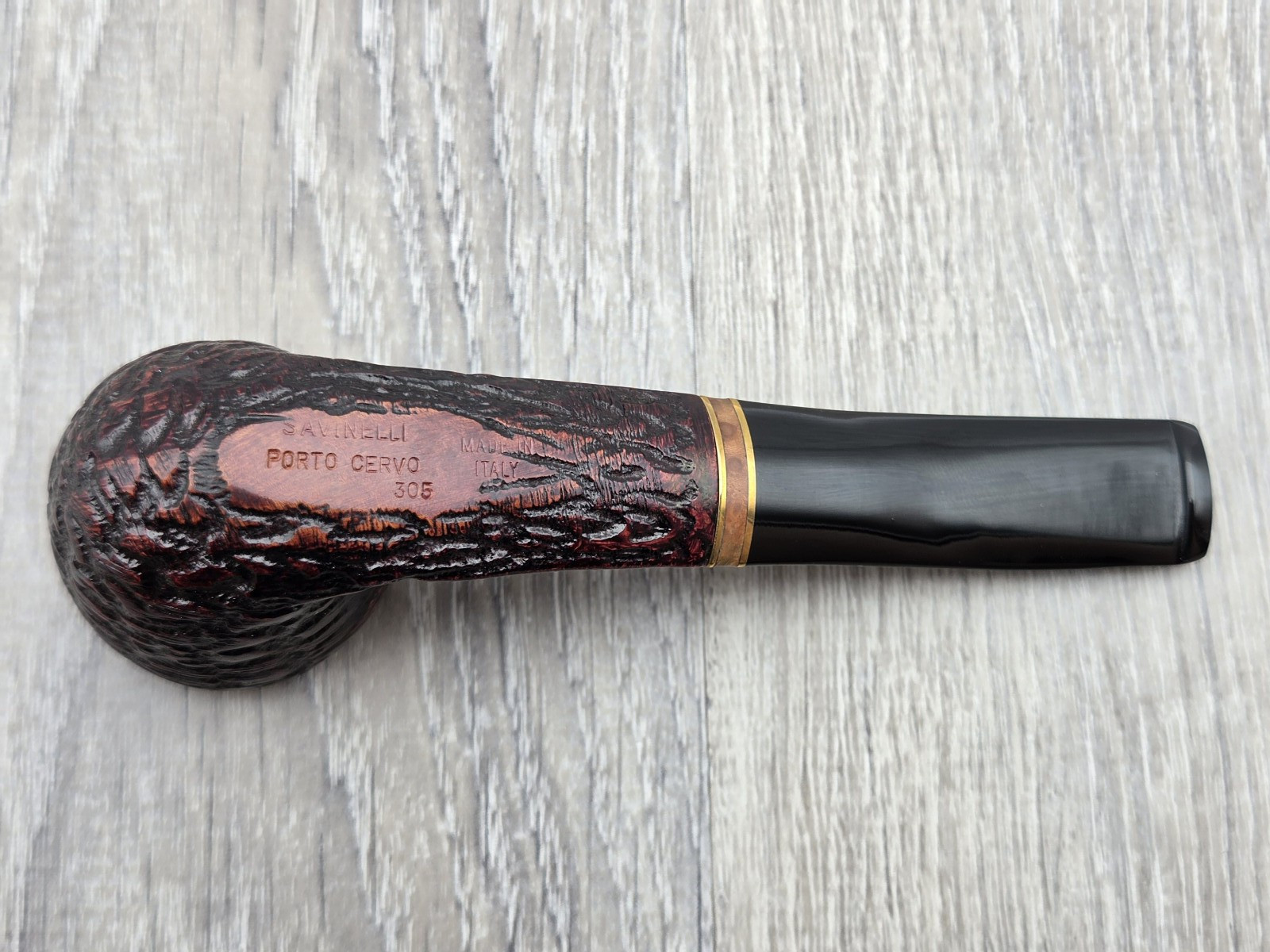 SAVINELLI PORTO CERVO Rusticated Half-Bent Dublin 305 (6 mm) – BRAND NEW