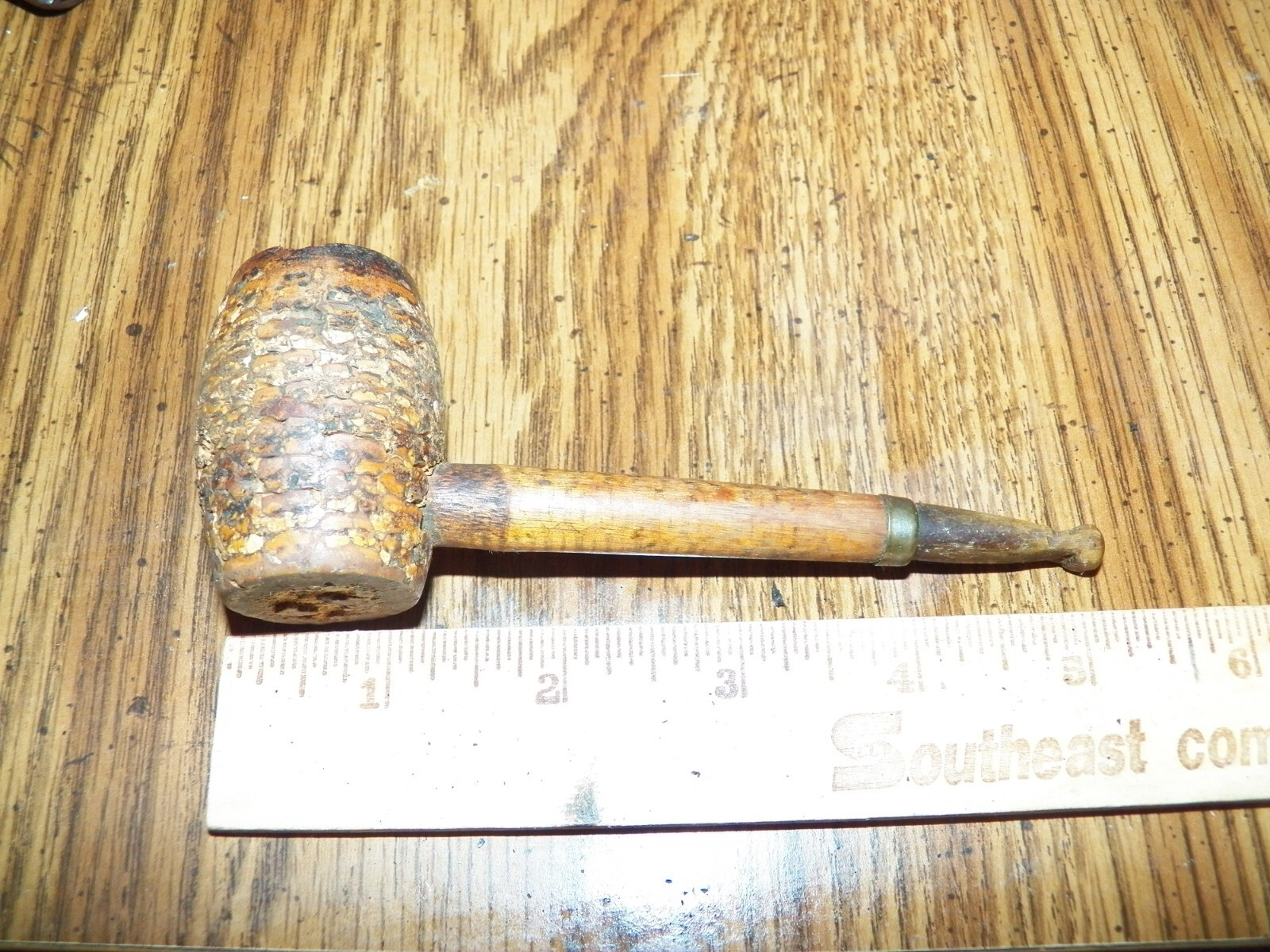 Vintage PHOENIX AMERICAN PIPE WPRKS “THE DANDY” Corn Cob Pipe w/ Bone Bit