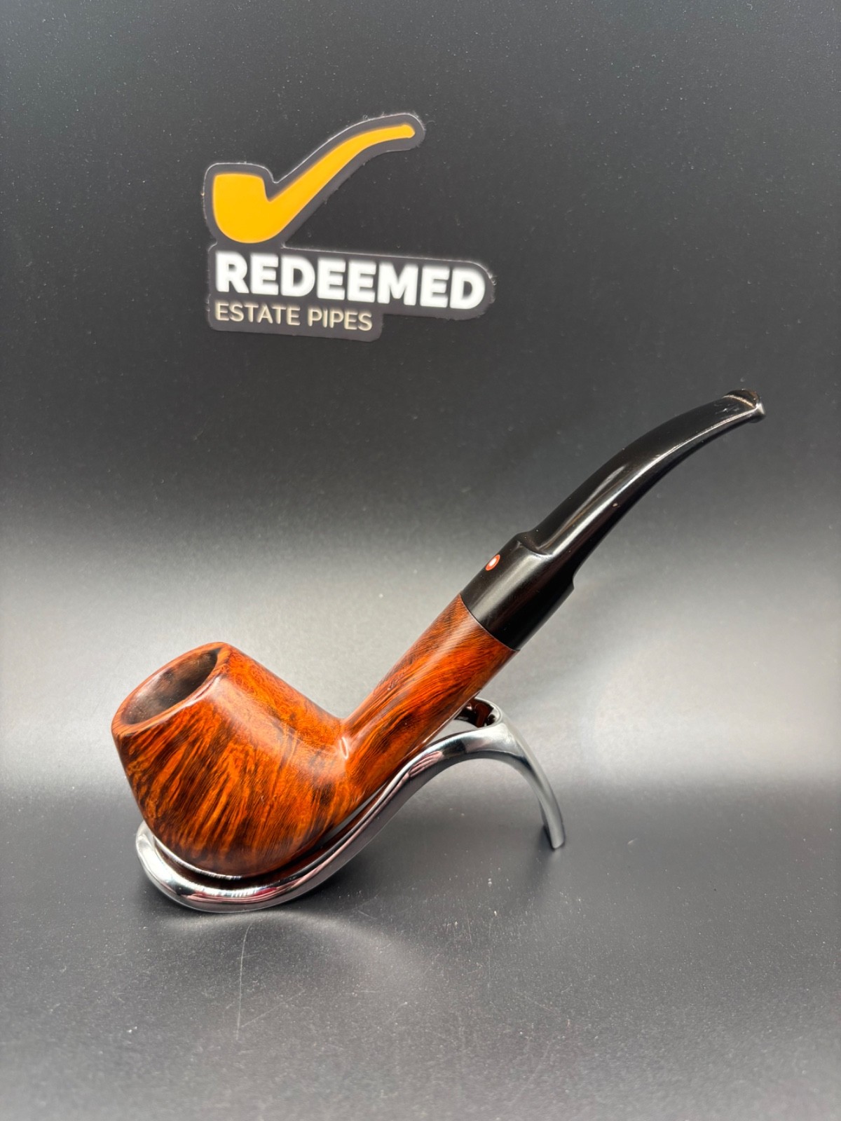 Oldenkott Studio 606 Smooth Oval-shank Brandy 9mm Estate Pipe
