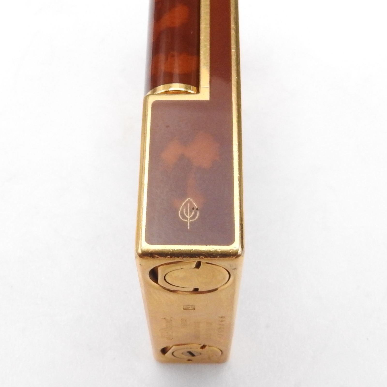 S.T. Dupont Ligne Line 2 Montparnasse Maduro Marble Brown Gold No Box Overhauled