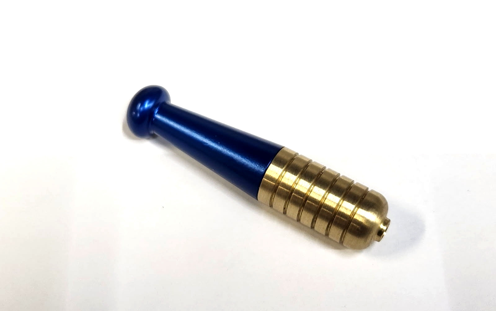 BRASS / BLUE ZEPPELIN PIPE* MADE IN USA* SNEAK A TOKE *HIGH QUALITY * SOLID