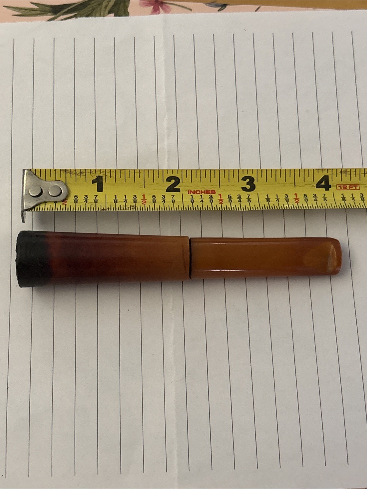 Vintage Cigarette Holder Natural Amber With Original Case