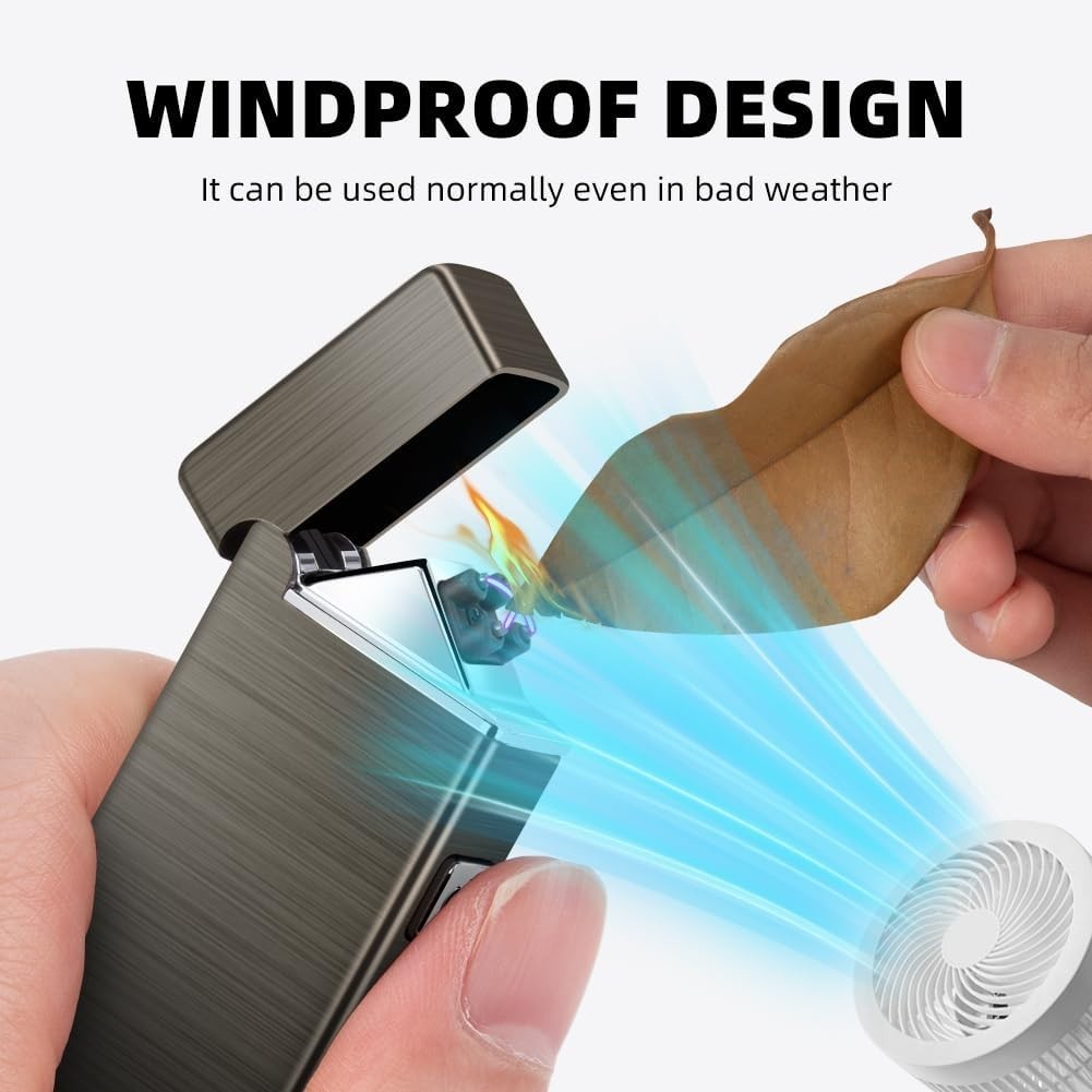 Durable Electric Lighter with Battery Indicator – Ideal for Camping & Gifting