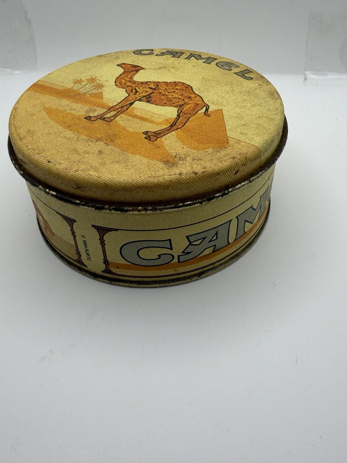 Vintage Camel Turkish Double Sided High Polished Chrome Zippo Lighter NEW In Tin