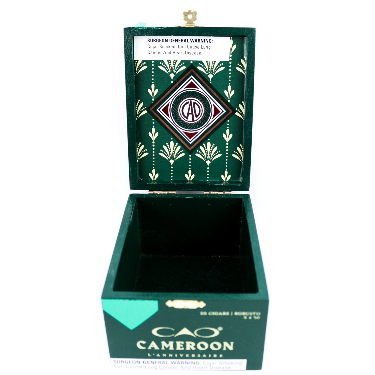 CAO L’Anniversaire Robusto Empty Wood Cigar Box 5.5″ x 4.25″ x 3.25″