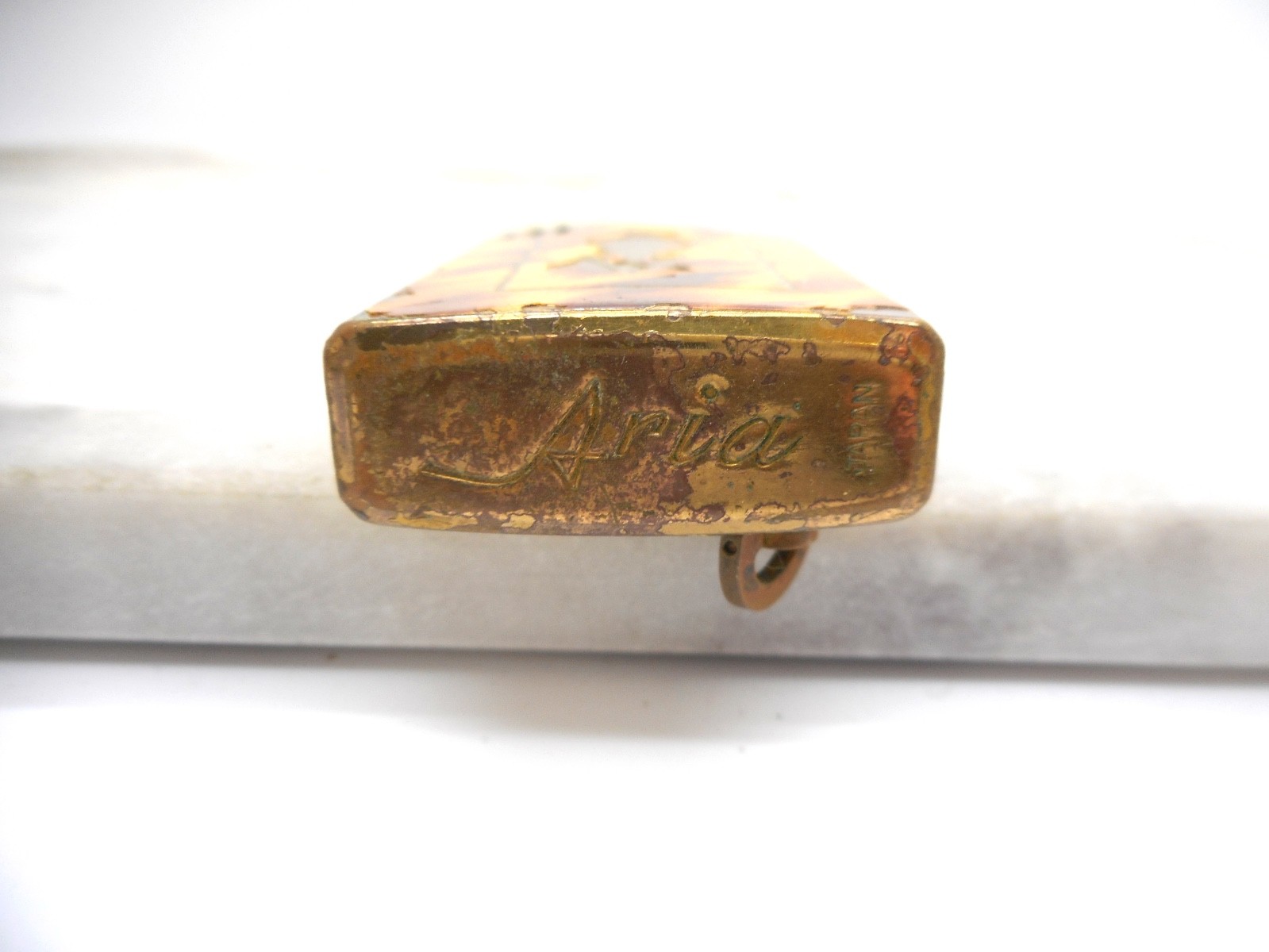 Vintage Working Music Box Lighter Aria Branded Brass
