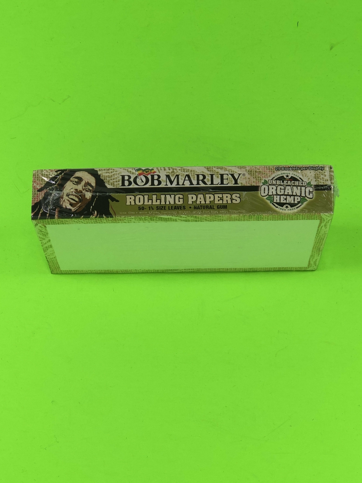 FREE GIFT🎁25x BOB MARLEY 1 1/4″ 1.25 High Quality Organic Hemp Rolling Papers📦