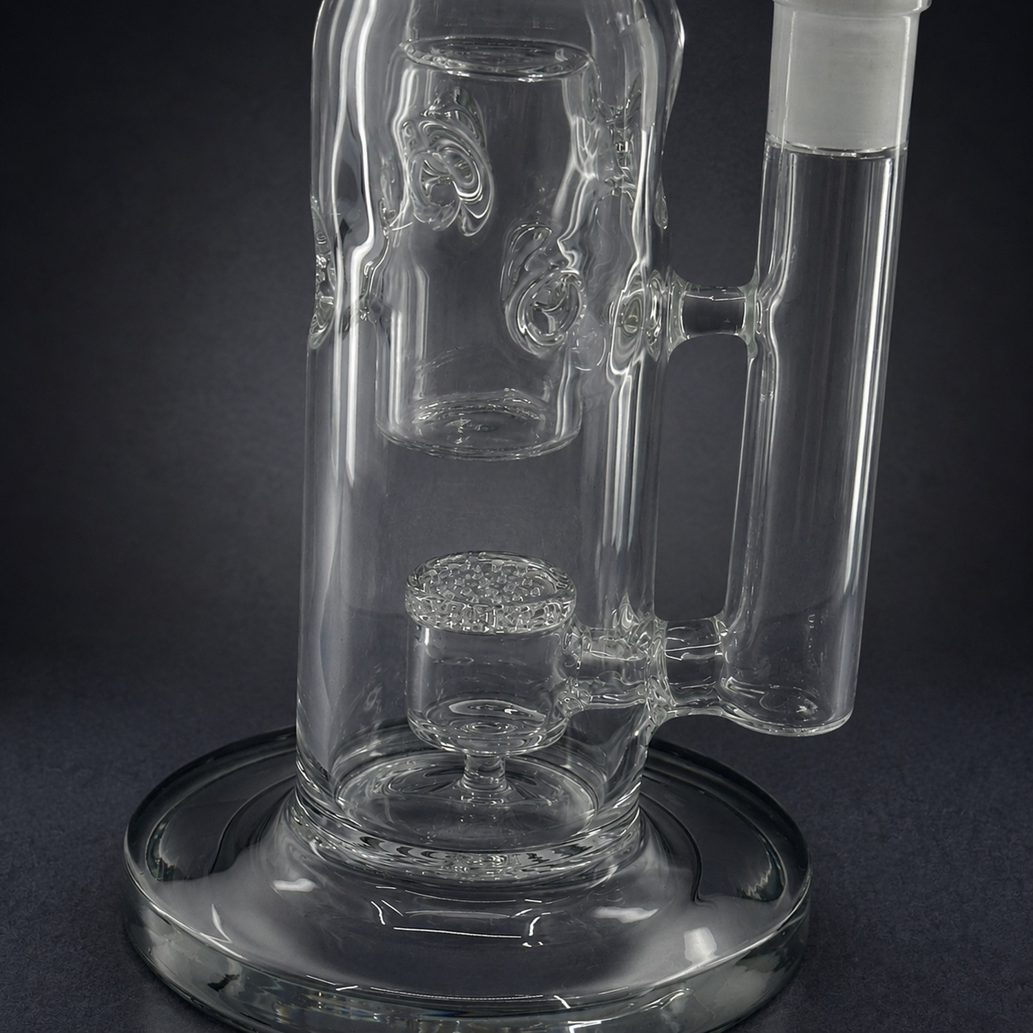 15″ Detachable Glycerin Coil Freeze Water Pipe Bong Percolator 14mm Glass Bowl