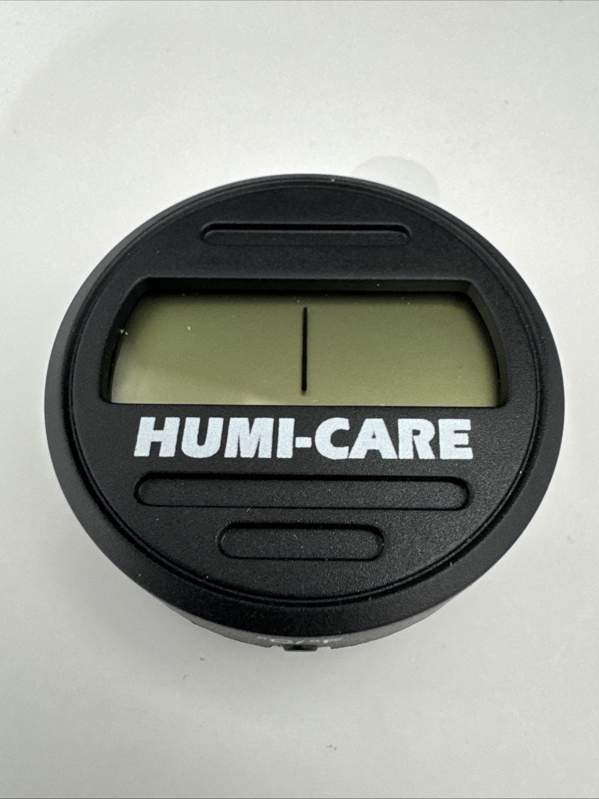 Humi-Care Round Digital Hygrometer for Cigar Humidors – Black – New