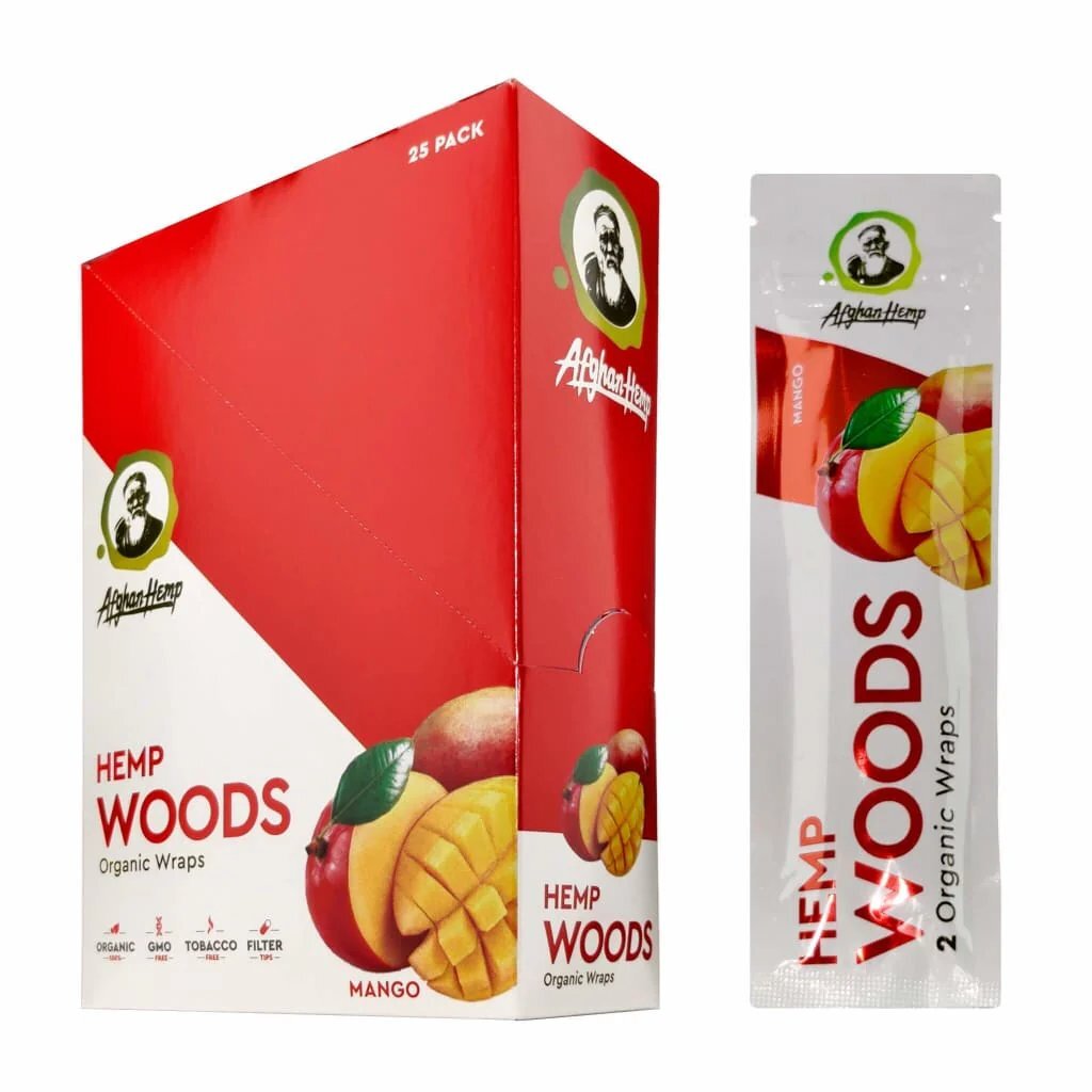 Afghan Organic Hemp Woods – Mango – Full Box of 25