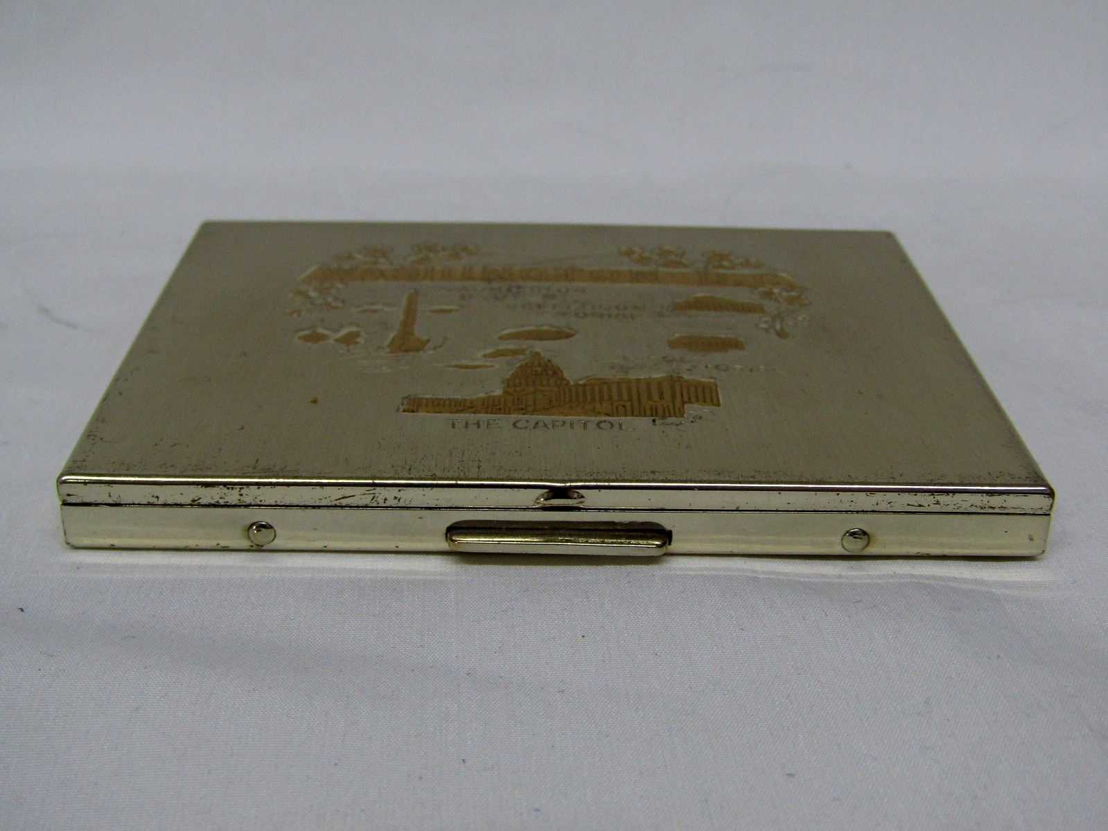 Vintage Washington DC Capitol, Monument, Memorial Landmark Cigarette Case Holder