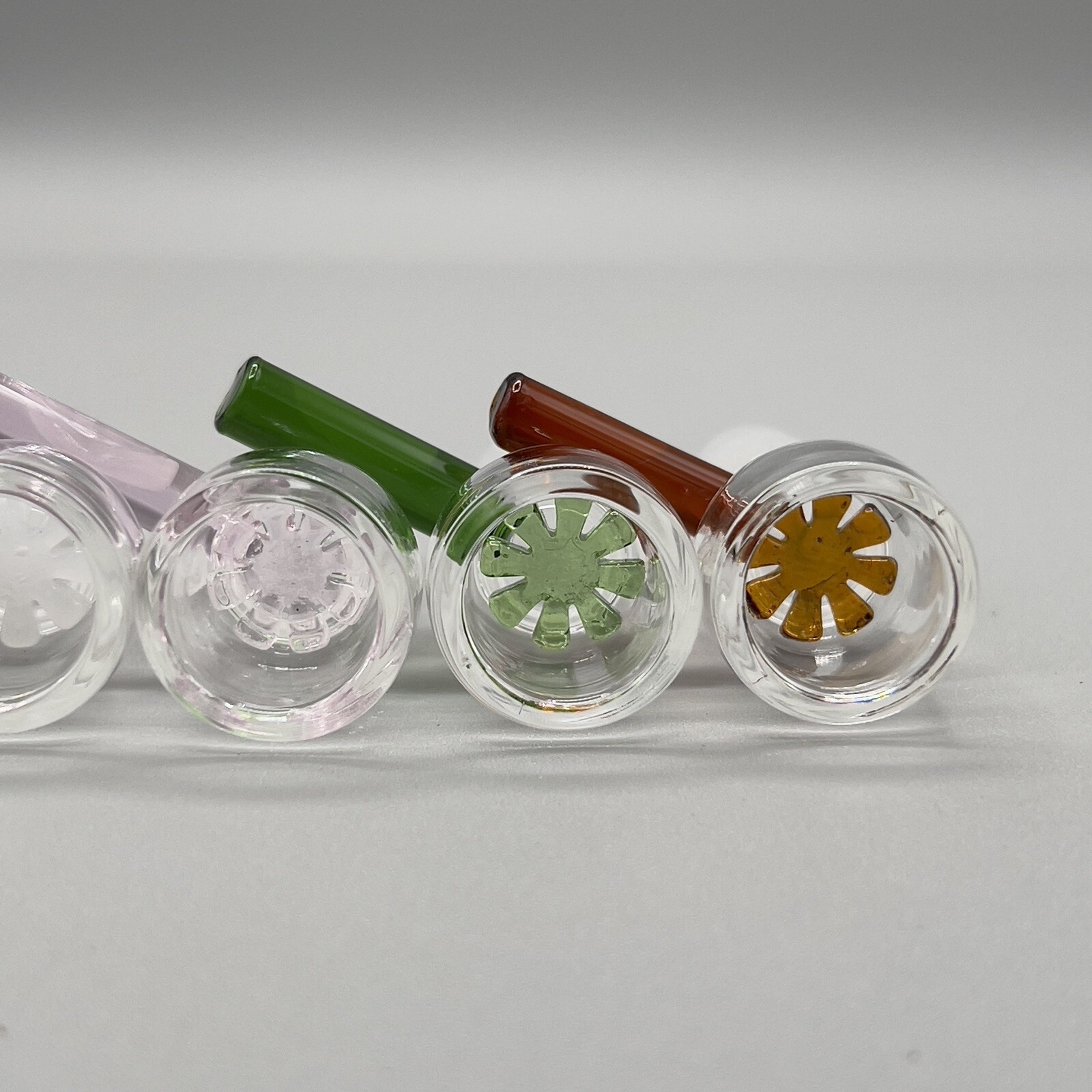14mm Glass Bowl Piece Bong Water Pipe Slide Snowflake Screen – COLORS