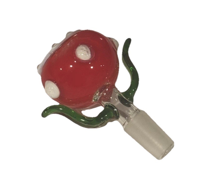 14mm Piranha Flower Bowl Piece Slide Male Glass