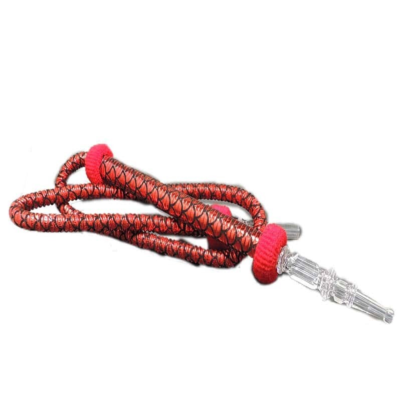 75″ Washable Egyptian Hookah Hose Red