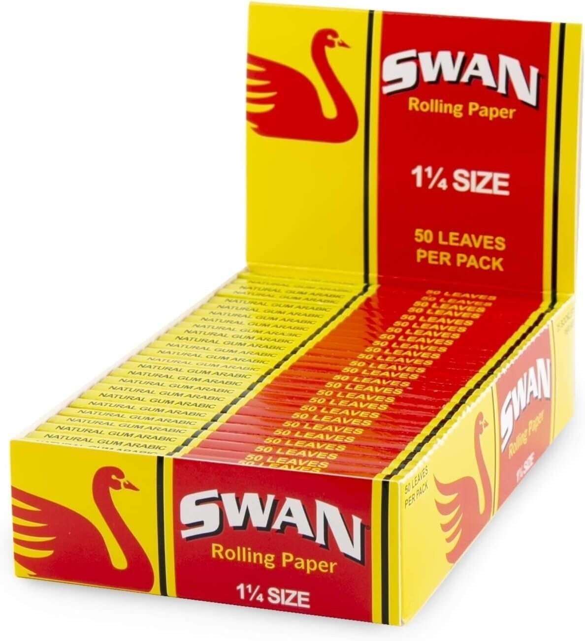 Swan Rolling Paper – 1 1/4 Size – 25 Count Bulk Display Pack