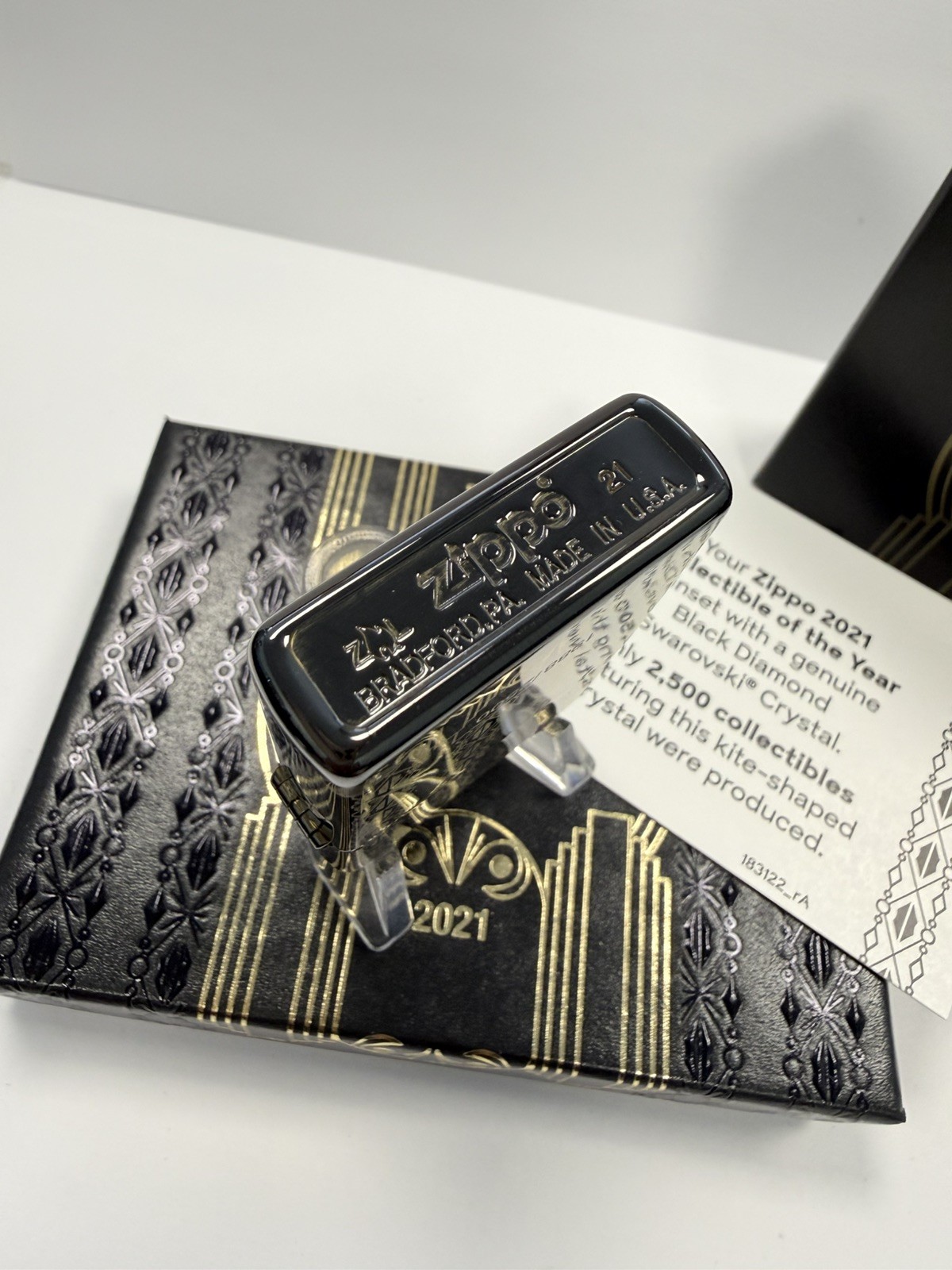 Zippo Lighter 100 Years Art Deco 2021 EU COTY Limited 2500 NEW & BOXED RARE