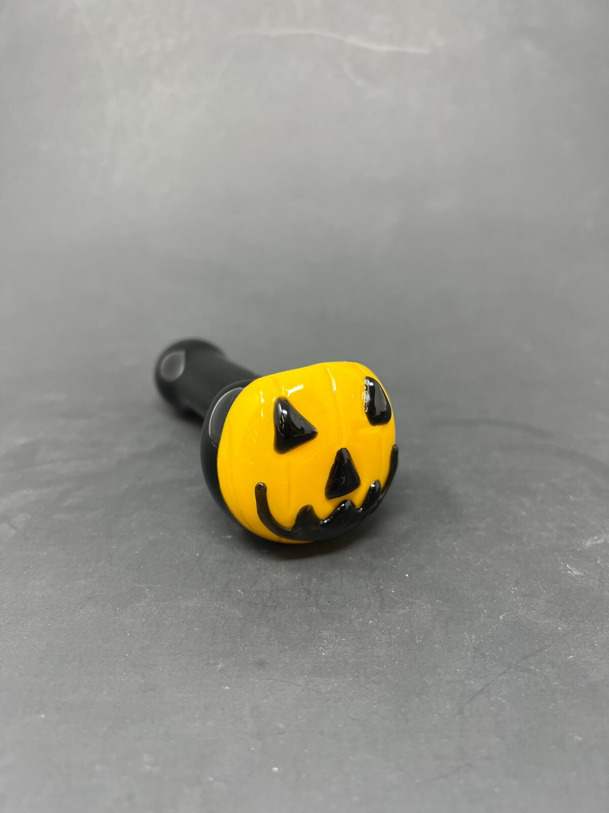 5″ Collectible Yellow Pumpkin TOBACCO Hand Smoking Glass Pipe w/ Carb Hole