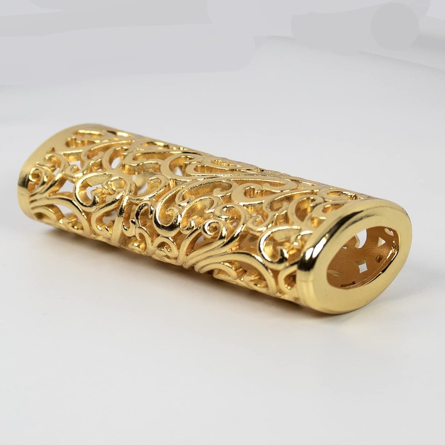 Vintage Metal Lighter Case Sleeve Cover Holder with Hollow Pattern Design for BI