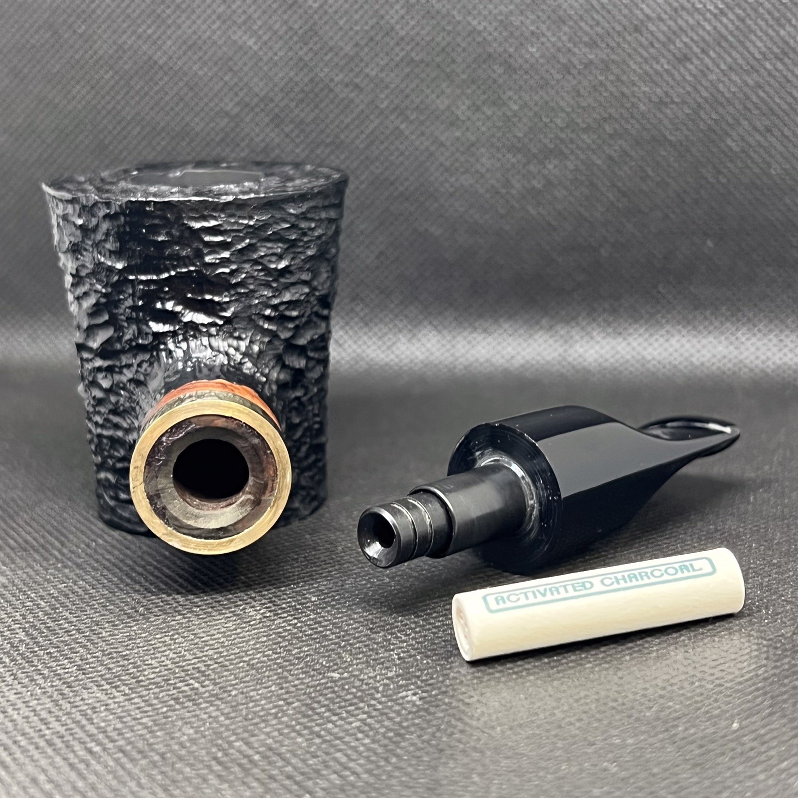 Dagner Pipes Custom Design 9mm Black SG POKER Tobacco Pipe Briar New Unsmoked